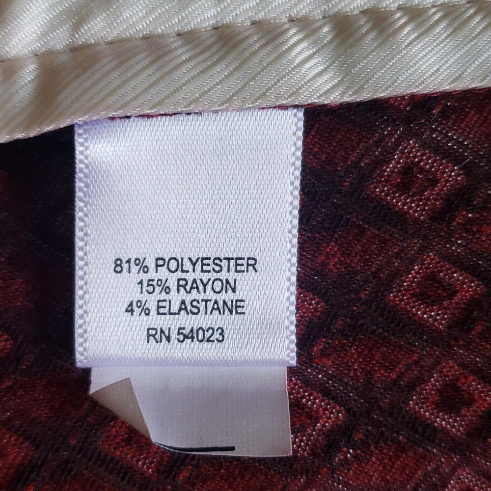 Banana Republic CT698 Banana Republic Ladies Red & Black Pant 12 Size 34" / US 12 / IT 48 - 10 Thumbnail