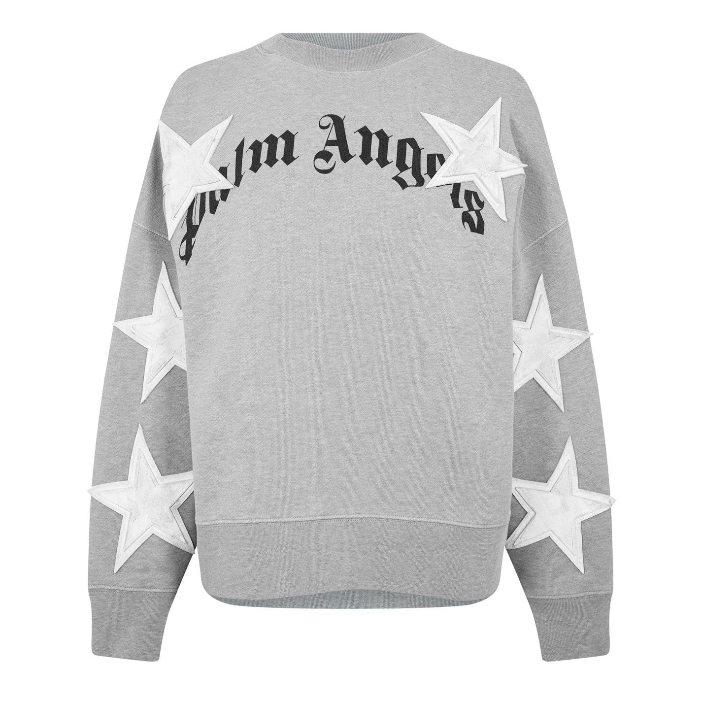 Palm Angels o1g2r1mq0325 Star Logo Sweatshirt in Grey Size M / US 6-8 / IT 42-44 - 1 Thumbnail
