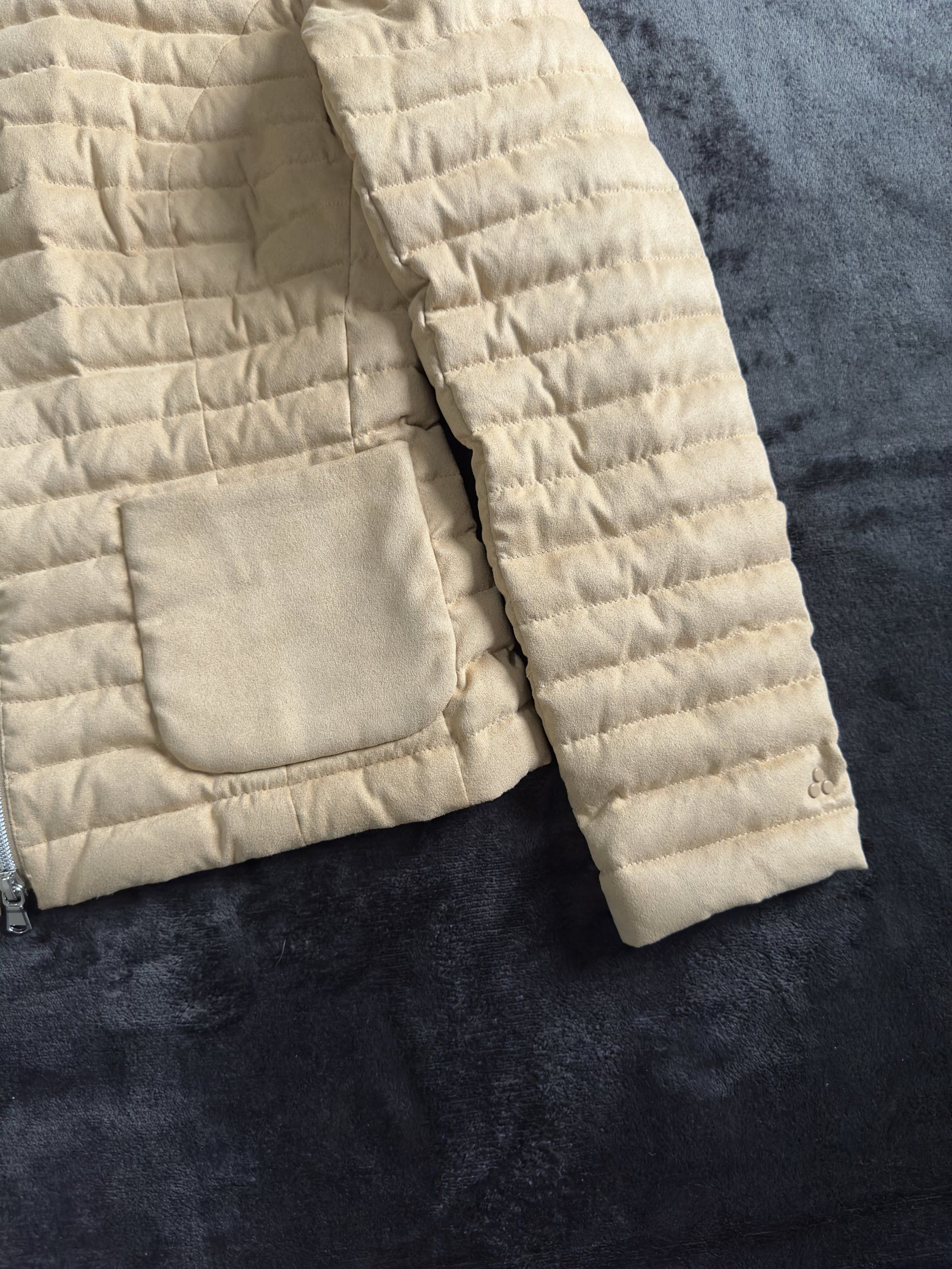 Peuterey Peuterey Quilted Down Suede Jacket Beige Size M / US 6-8 / IT 42-44 - 4 Thumbnail