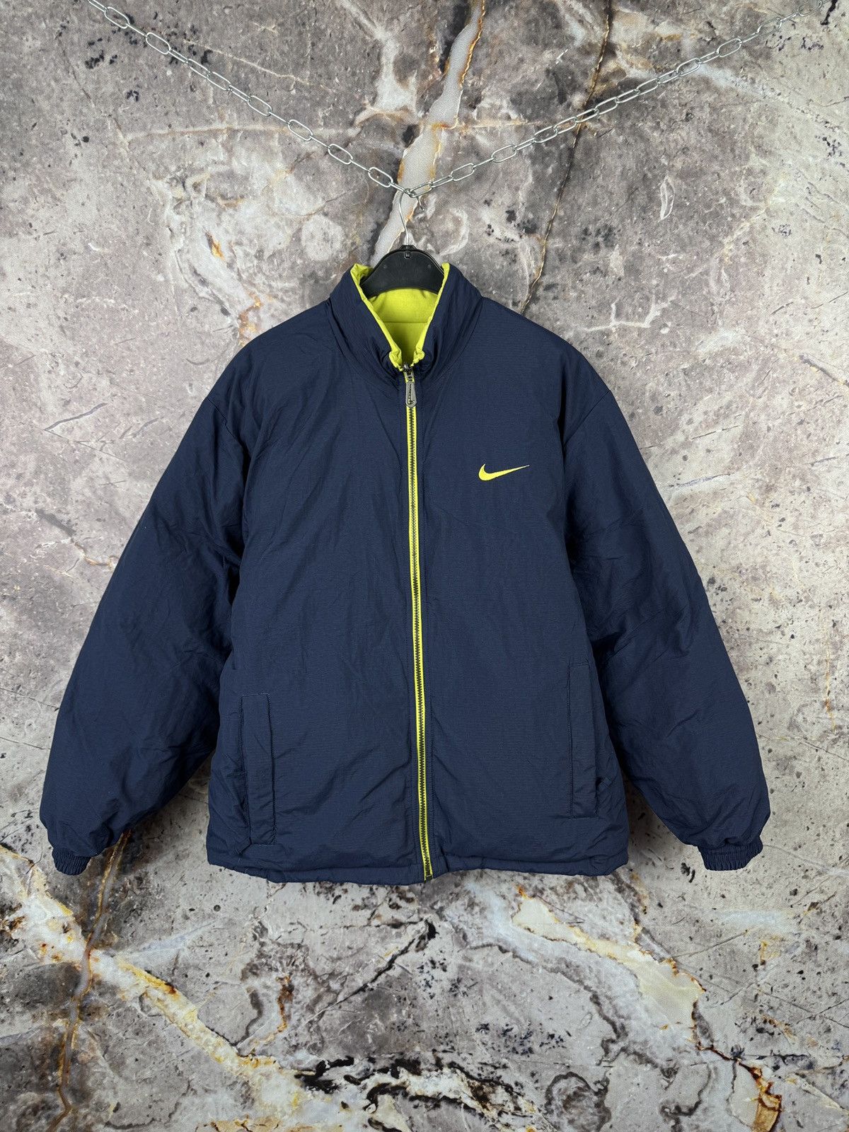 Vintage Men’s Nike Reversible Jacket Big Logo Streetwear Size Medium Size US M / EU 48-50 / 2 - 16 Thumbnail