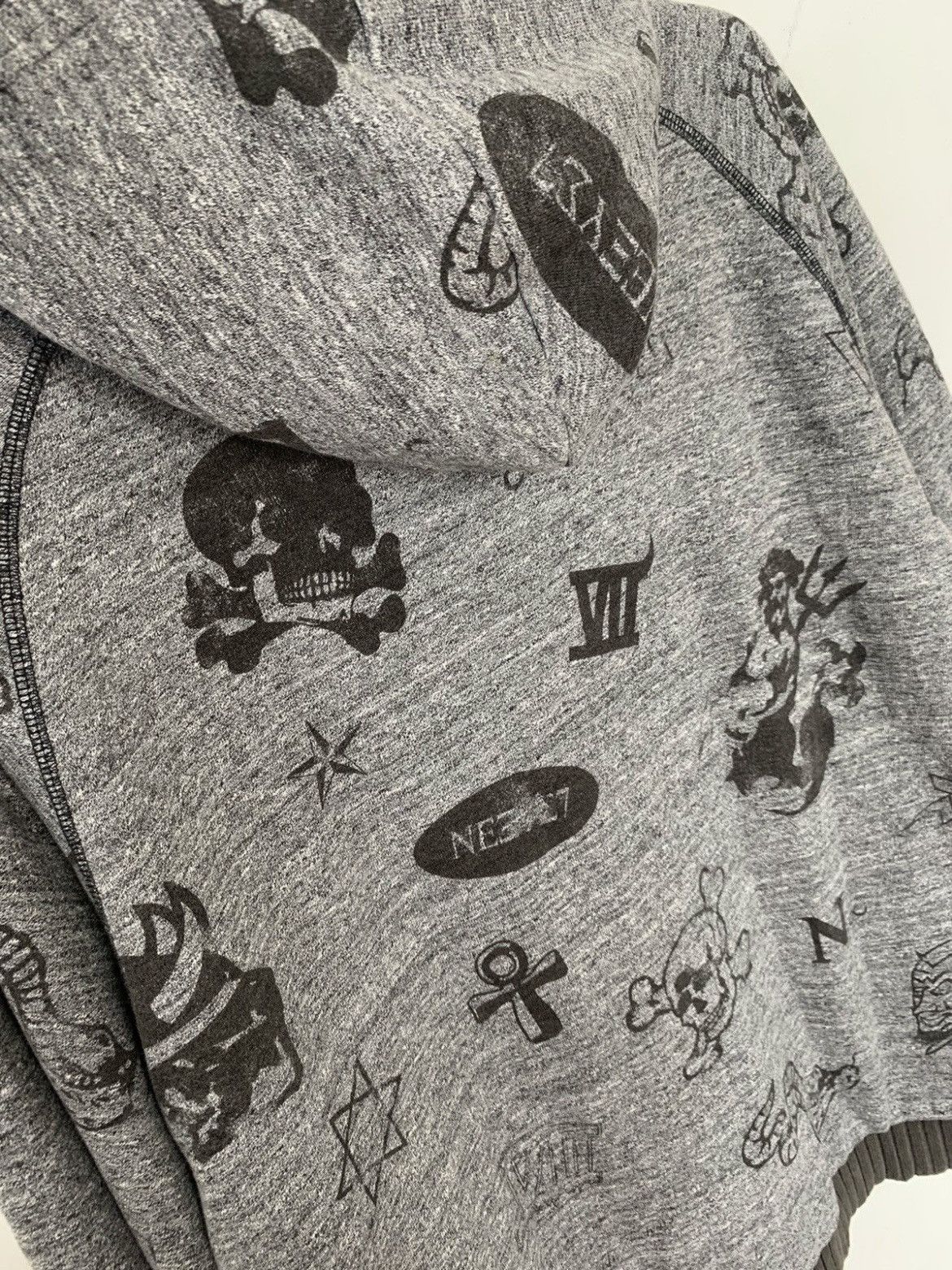 If Six Was Nine JAPANESE NEXUS7 SEDITIONARIES SKULL PUNK STYLE ZIP HOODIE Size US L / EU 52-54 / 3 - 12 Thumbnail