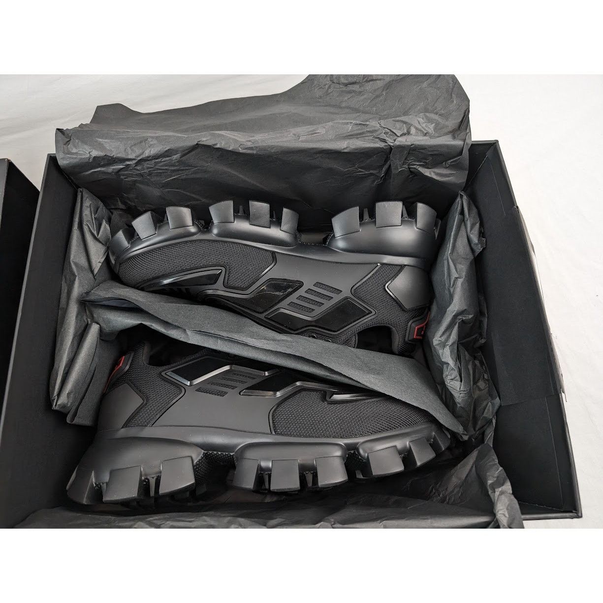 Prada o1rshd1 Rubber Knit Sneakers in Nero 9.5 US Size US 9.5 / EU 42-43 - 22 Thumbnail