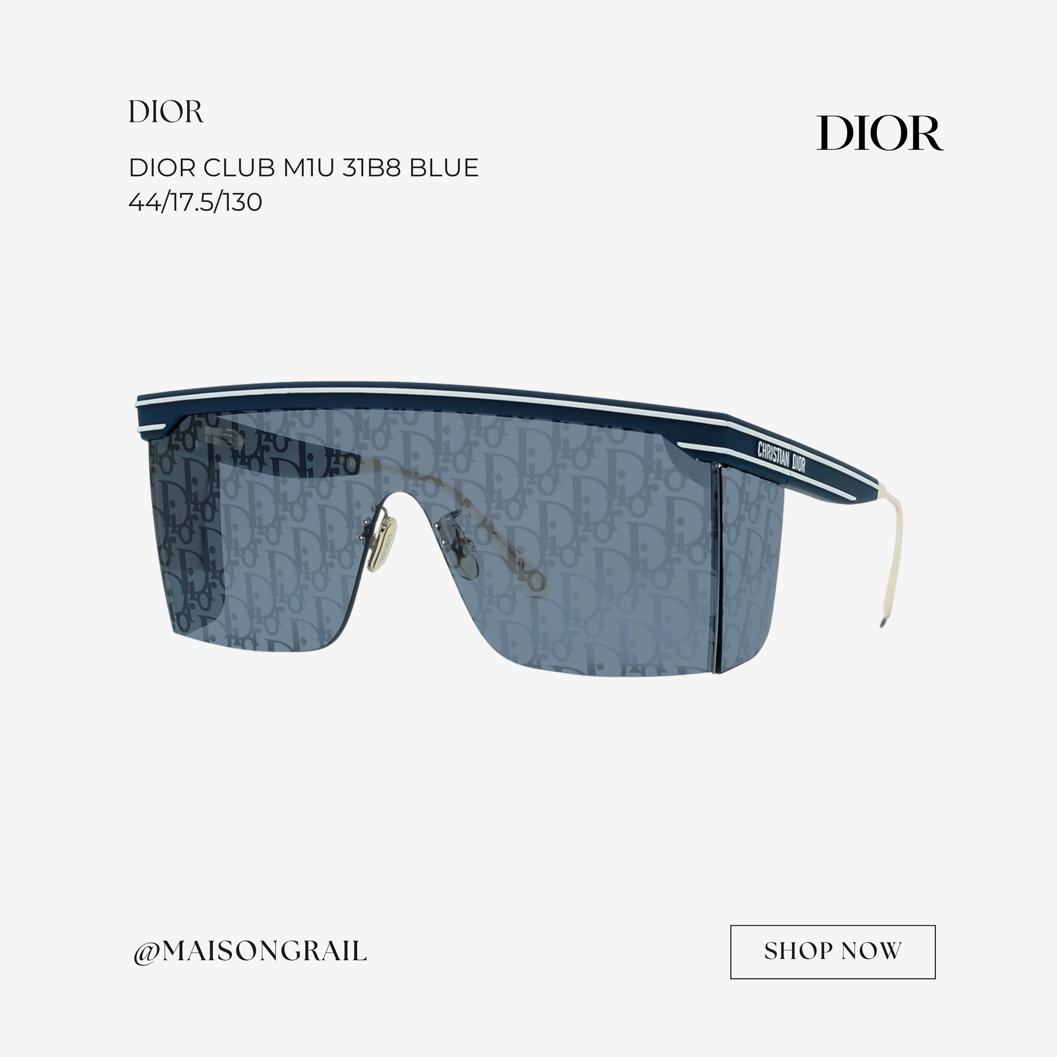 Dior DIOR CLUB M1U 31B8 SUNGLASSES Size ONE SIZE - 1 Thumbnail