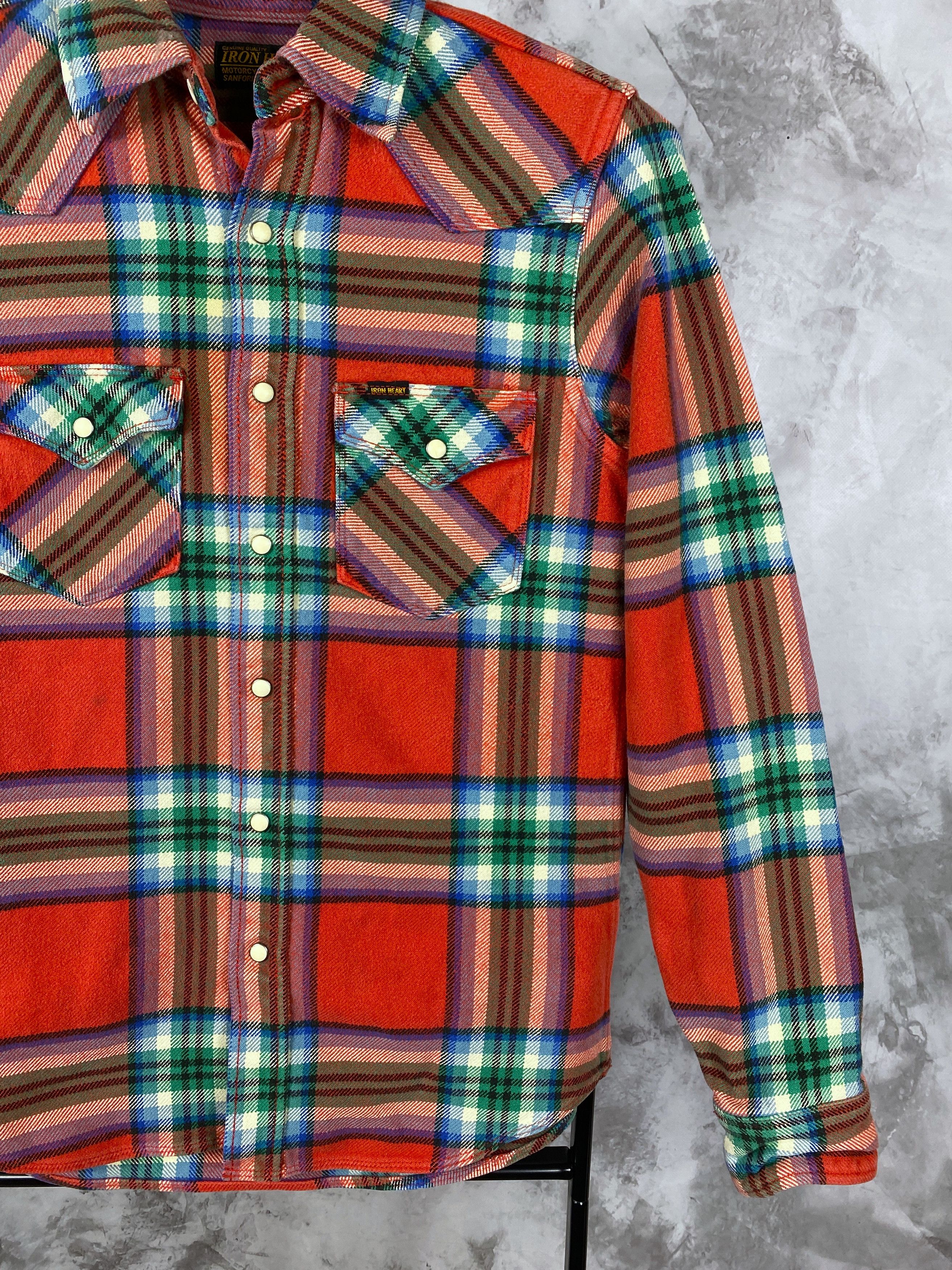 Iron Heart Iron heart red checked flannel shirt Size US S / EU 44-46 / 1 - 5 Thumbnail