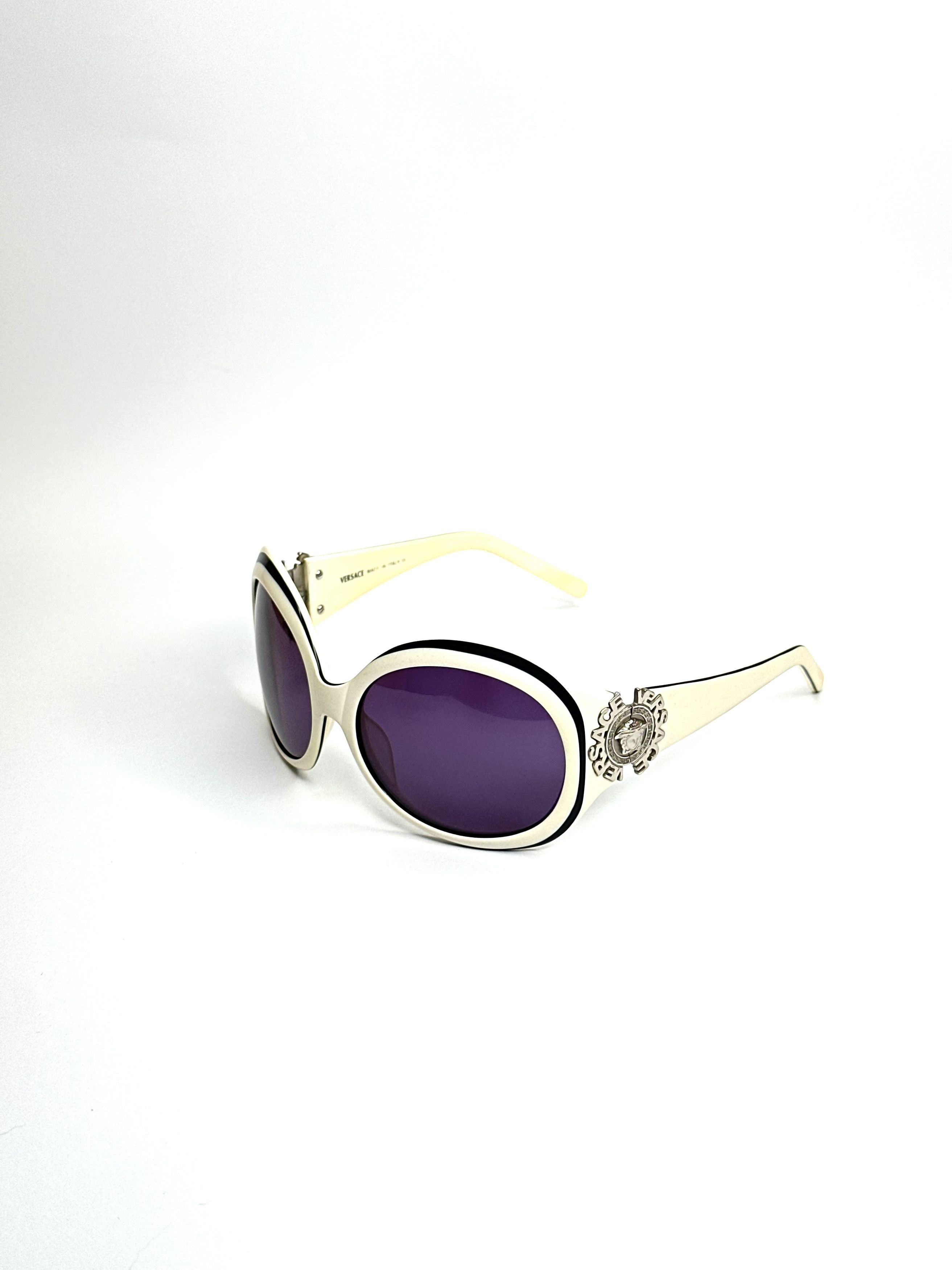 Versace Versace Round Vintage Medusa Sunglasses Size ONE SIZE - 2 Thumbnail