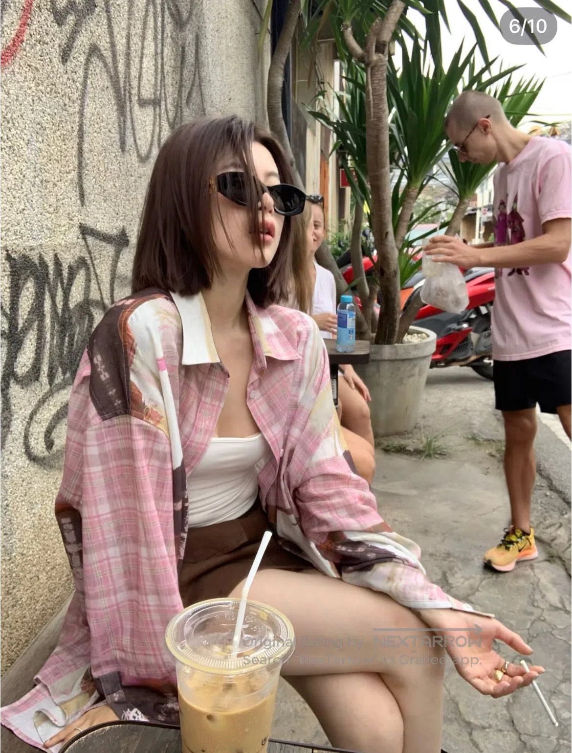 Acne Studios Acne Studios 3D Digital Printed Pink Checkered Oversized S Size US M / EU 48-50 / 2 - 9 Thumbnail