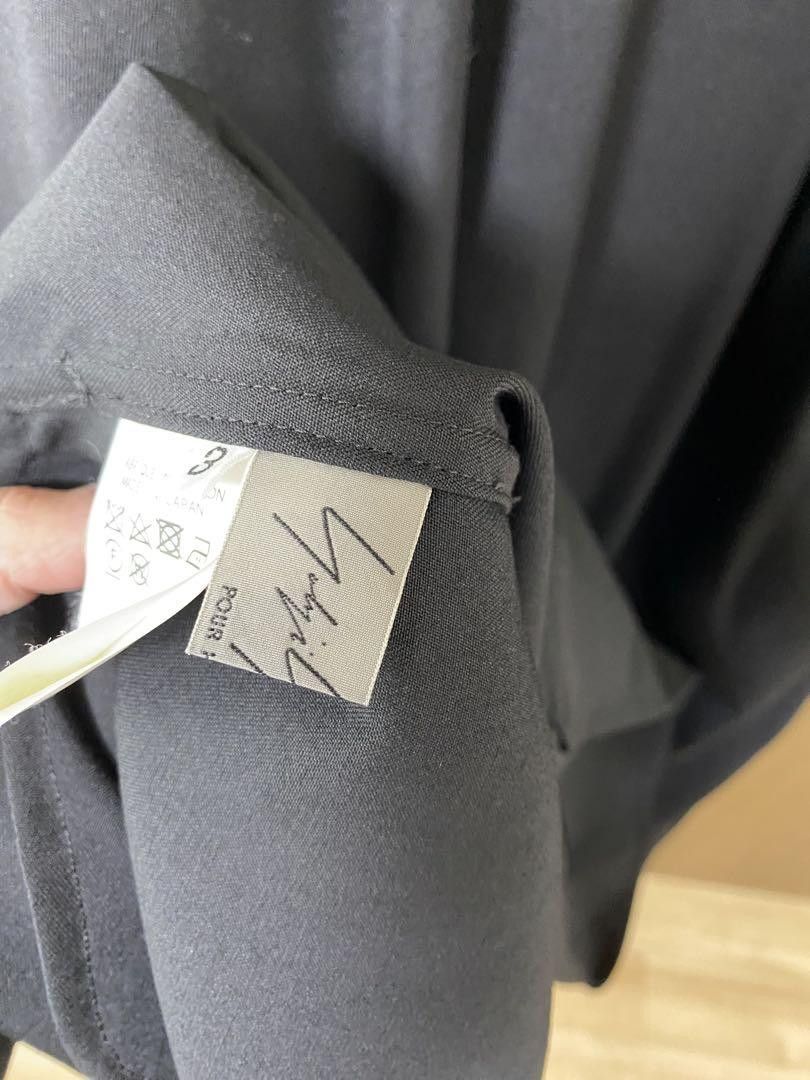 Yohji Yamamoto POUR HOMME 17aw wool gabardine stand collar long shirts Size US L / EU 52-54 / 3 - 3 Thumbnail
