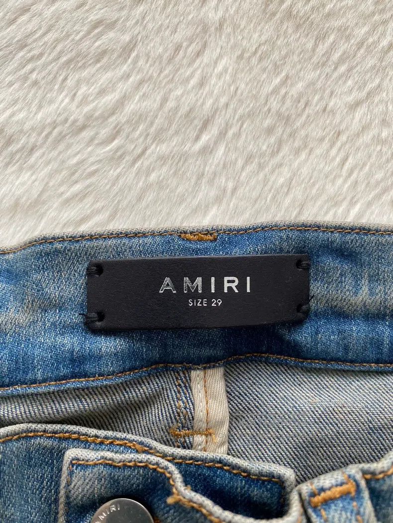 Amiri Amiri Size 29 Washed blue mx2 jeans Size US 29 - 2 Thumbnail