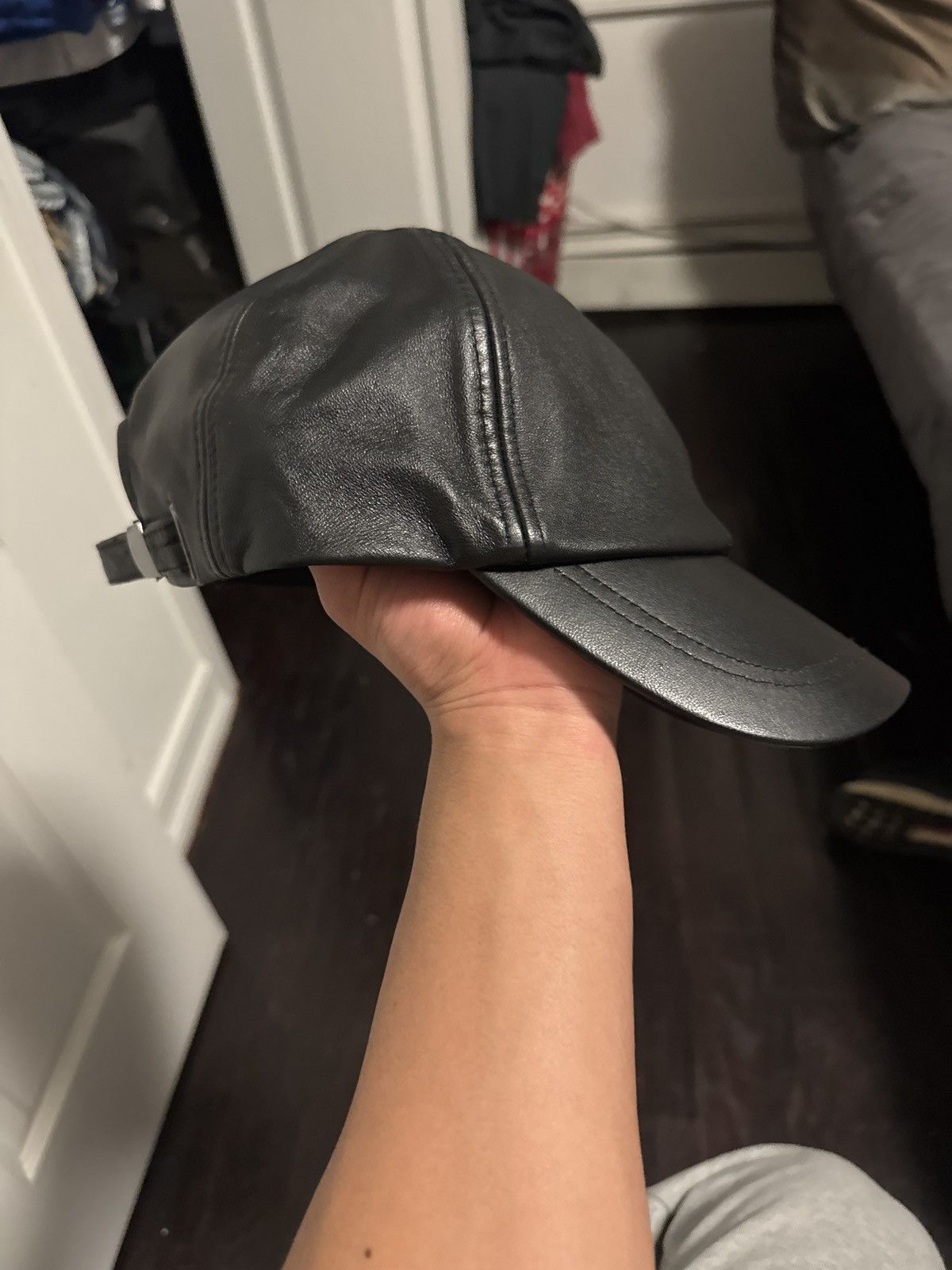 Vintage Leather Hat/Cap Size ONE SIZE - 4 Thumbnail