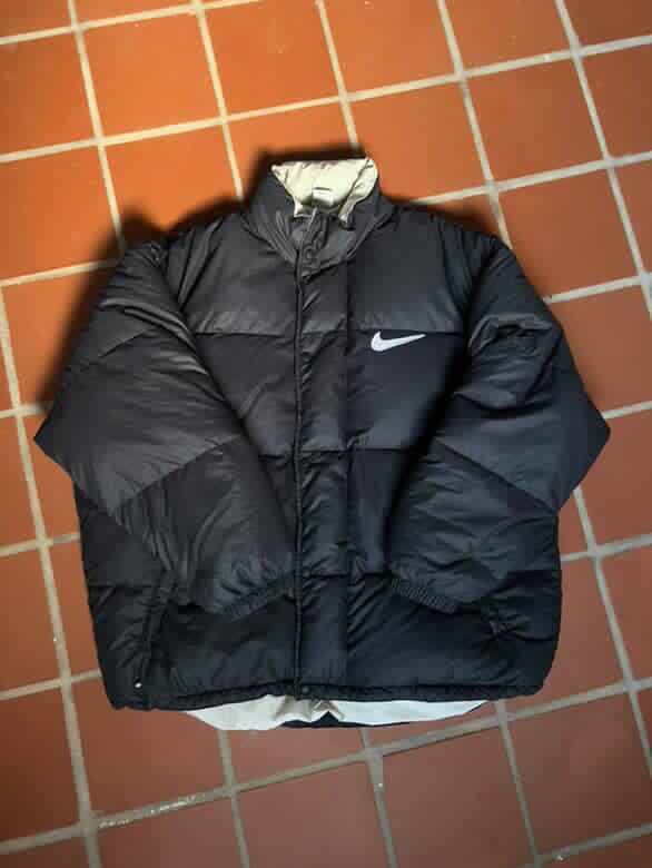 Nike 90s Vintage Nike Big Logo Down Puffer Jacket Size US XL / EU 56 / 4 - 10 Thumbnail