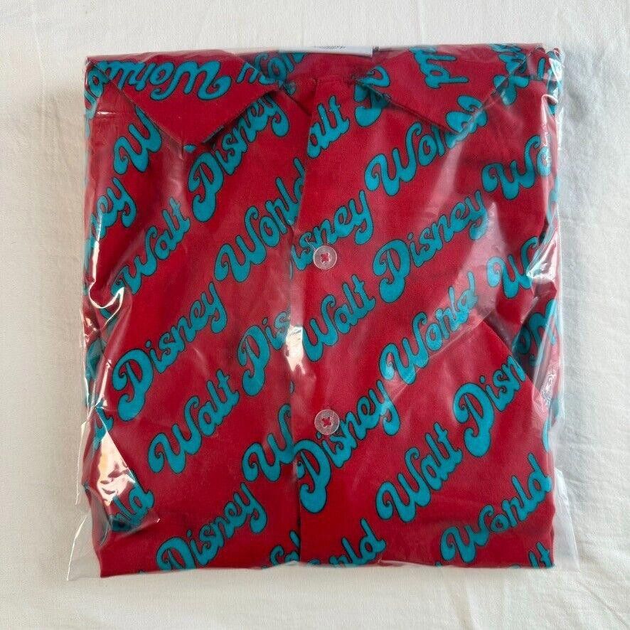 Disney Disney Parks Walt Disney World Button Up Shirt Red Blue Sz L Size US L / EU 52-54 / 3 - 8 Thumbnail