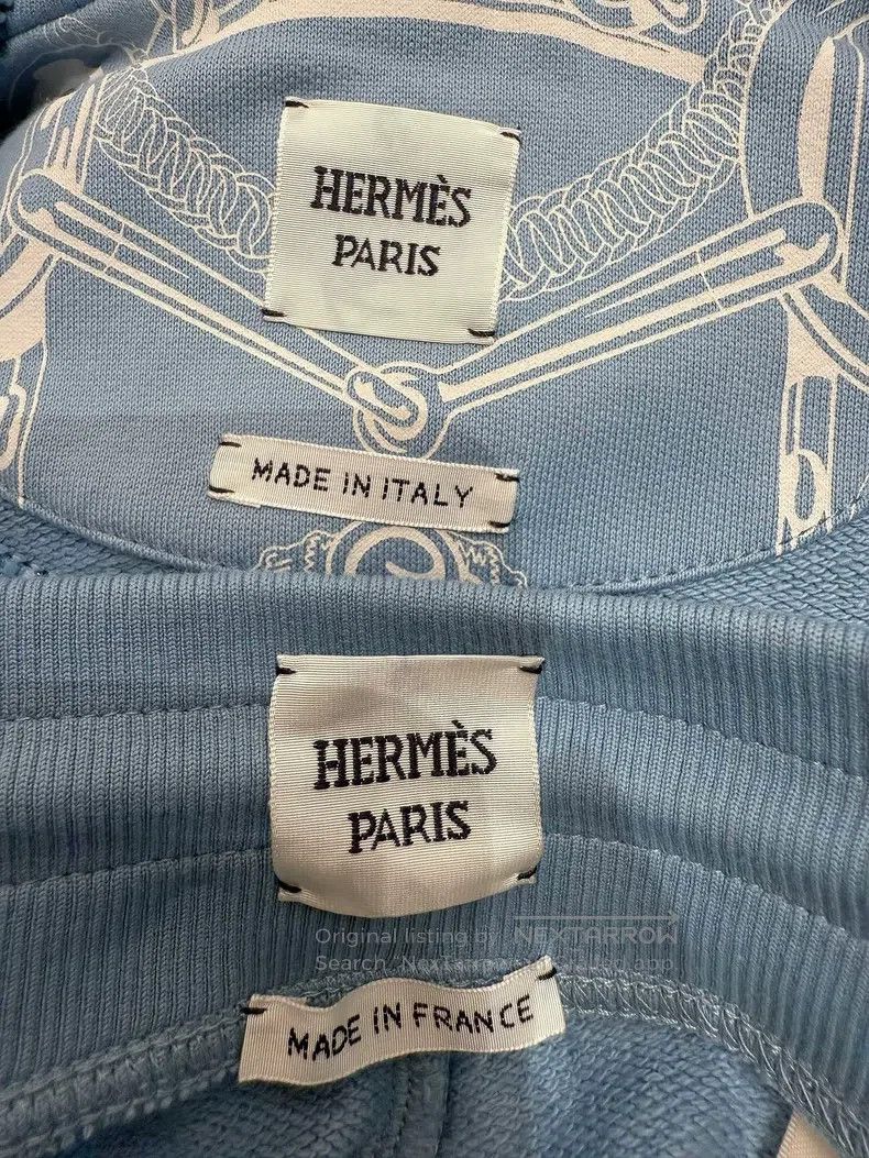 Hermes Hermes 24-Year Classic Pattern Hoodie and Shorts Set Size XXS / US 00 / IT 34 - 4 Thumbnail