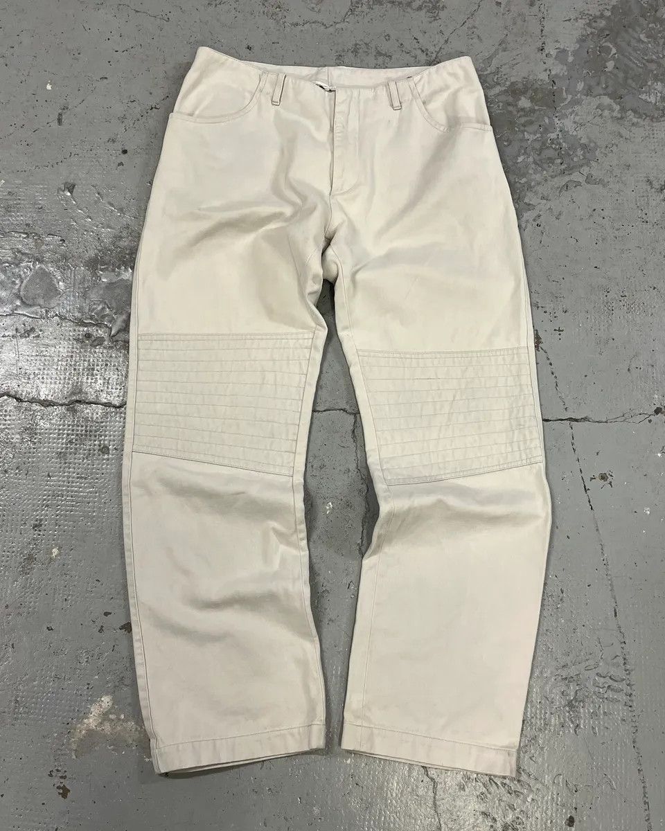 Daniele Alessandrini 2000s Daniele Alessandrini Biker White Pants Size US 32 / EU 48 - 1 Thumbnail