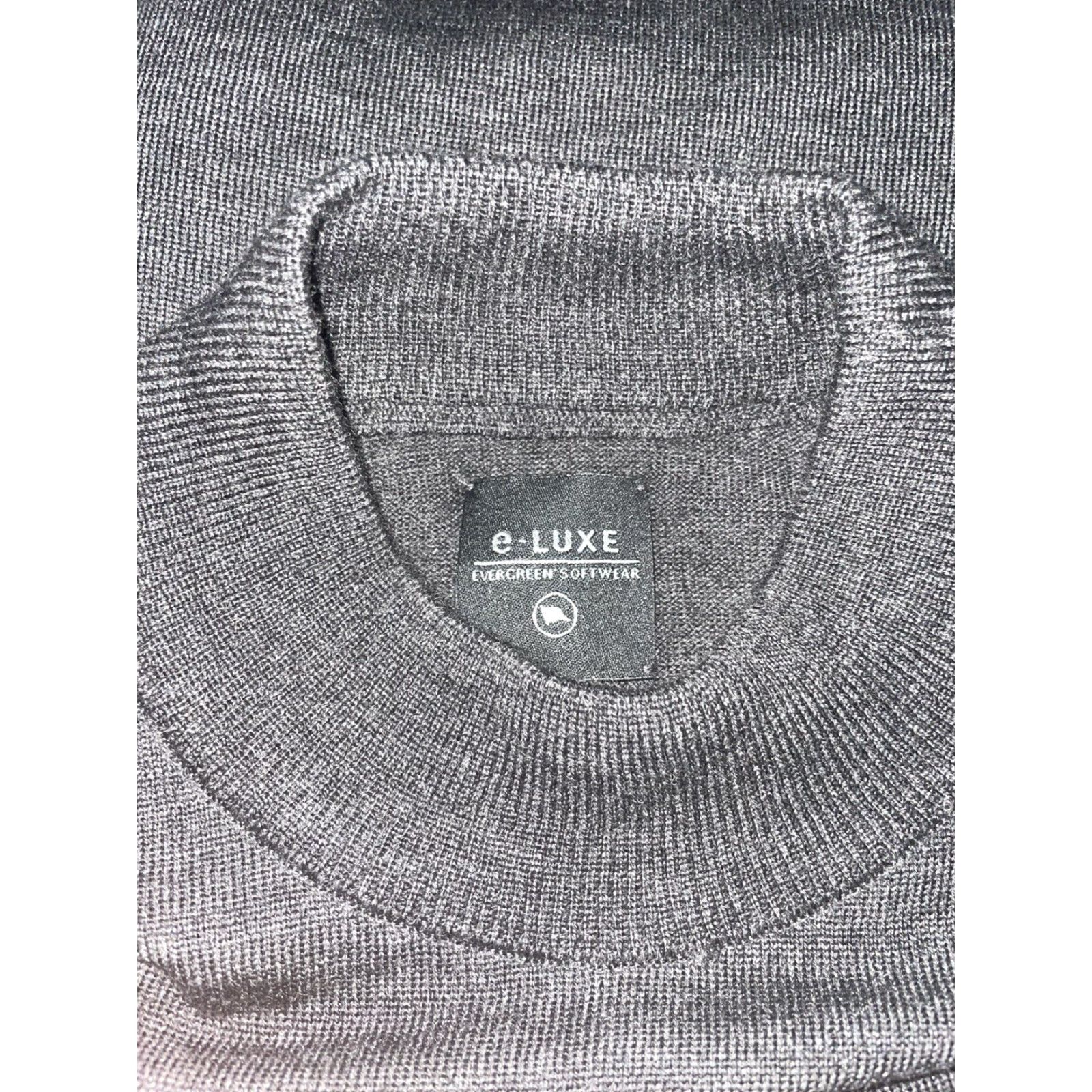 Vintage E-Luxe Wool Black Turtleneck Shirt Mens XL Size US XL / EU 56 / 4 - 5 Thumbnail