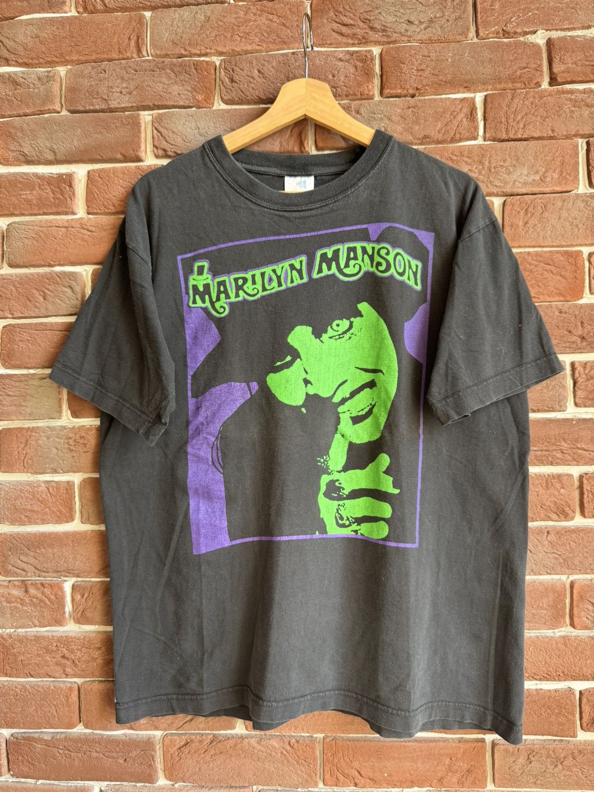 Band Tees Rare Vintage 90s Marilyn Manson Dope fiend Metal Band Tee xl Size US XL / EU 56 / 4 - 1 Thumbnail