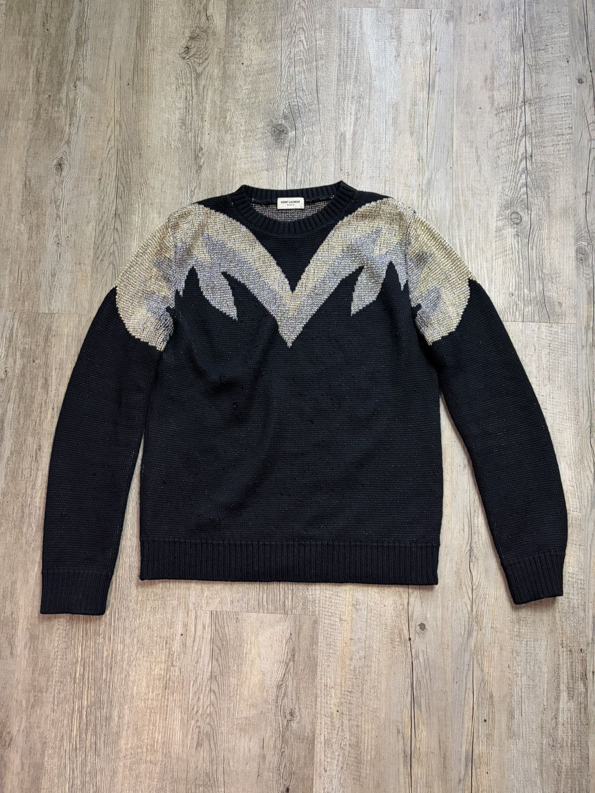 Saint Laurent Paris FW16 1/1 hedi sample knit sweater Size US XS / EU 42 / 0 - 2 Thumbnail