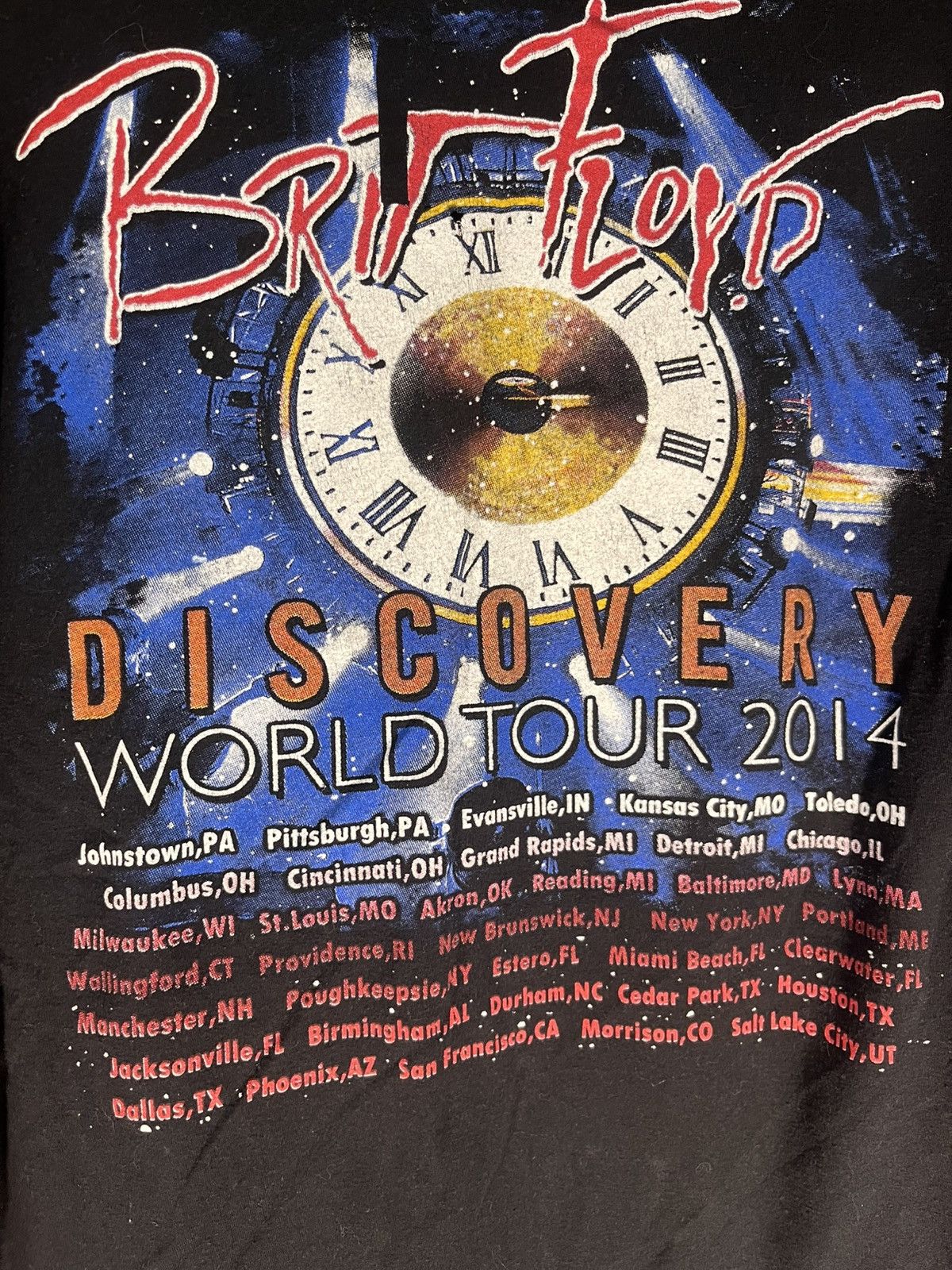 Band Tees × Pink Floyd × Vintage Britt Floyd discovery tee Size US L / EU 52-54 / 3 - 5 Thumbnail