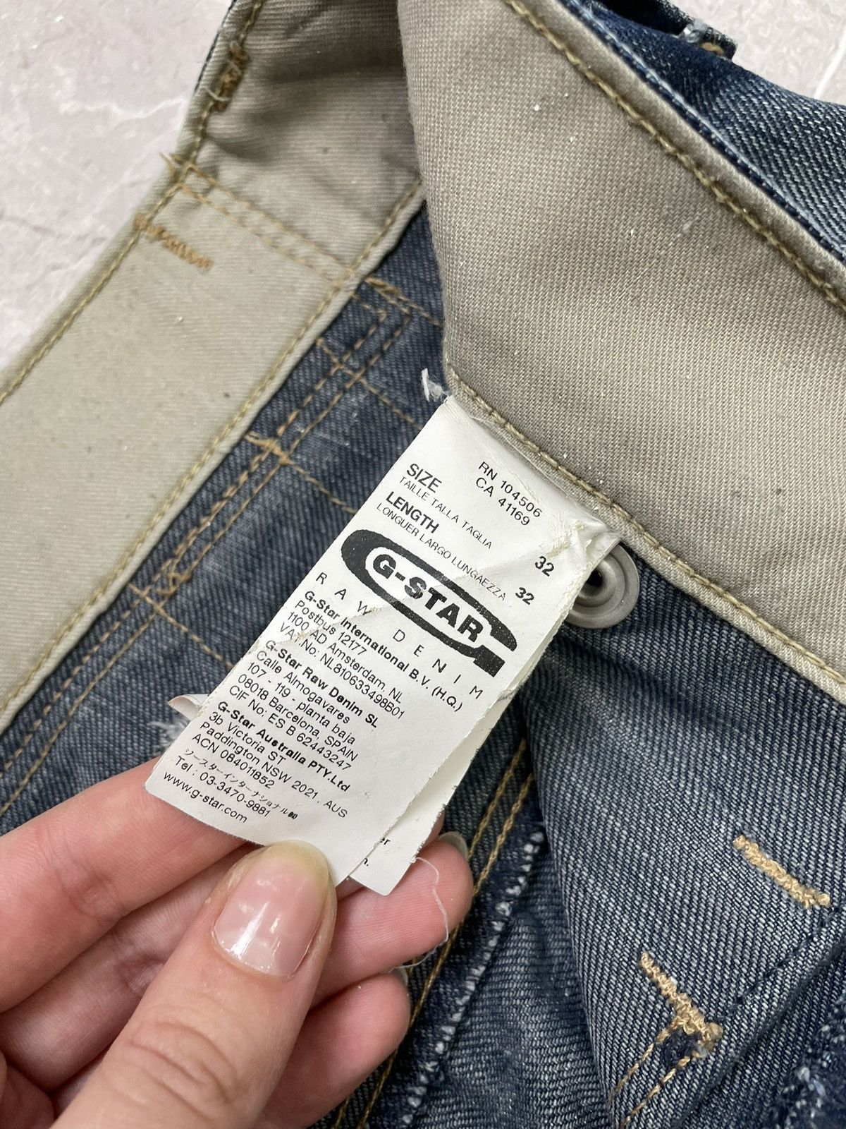 G-Star G Star Raw baggy wide leg Junya Watanabe style jeans pants Size US 33 - 11 Thumbnail