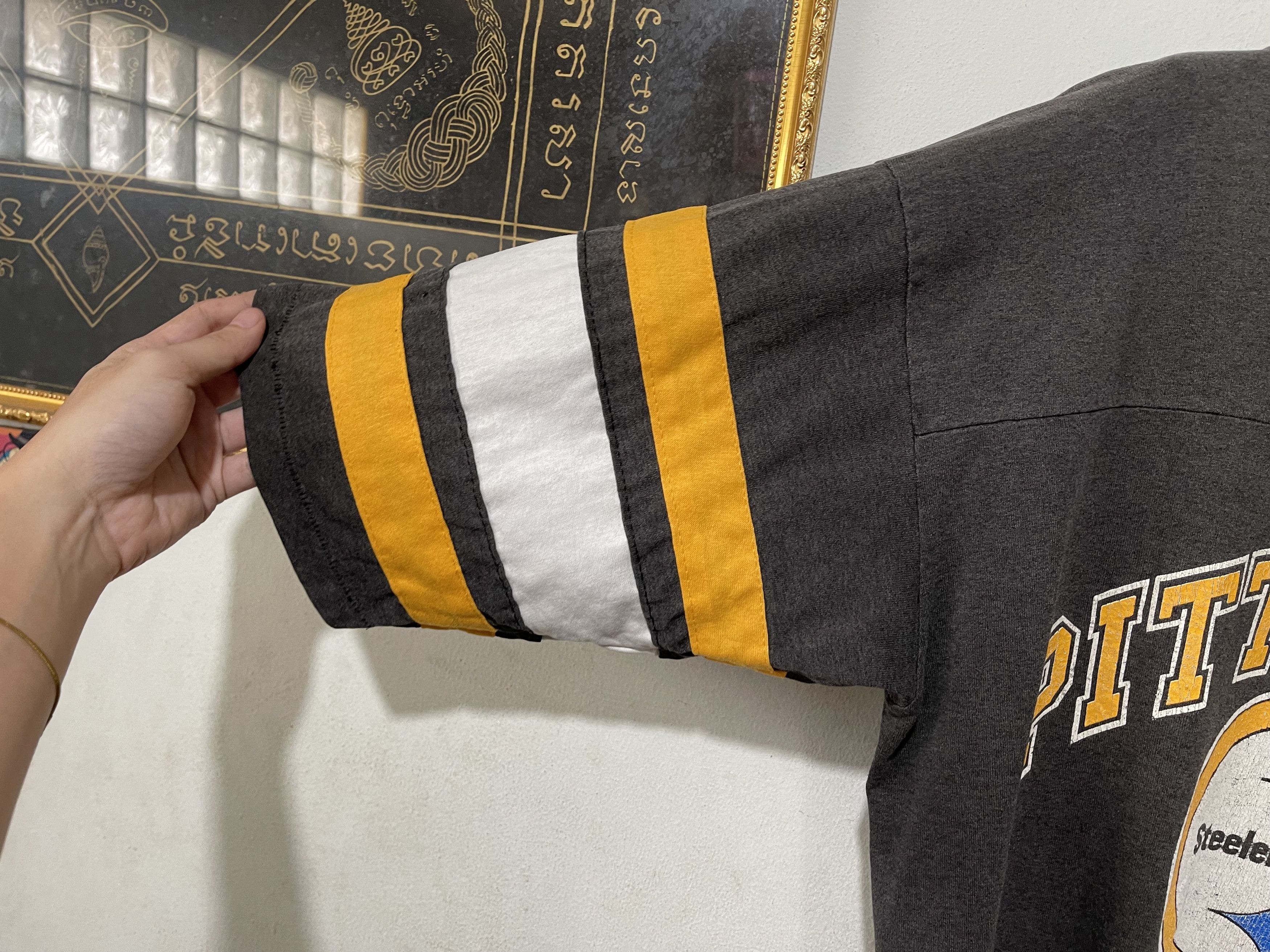 NFL × Vintage Vintage 90s Pittsburgh Steelers Jersey Size US L / EU 52-54 / 3 - 3 Thumbnail