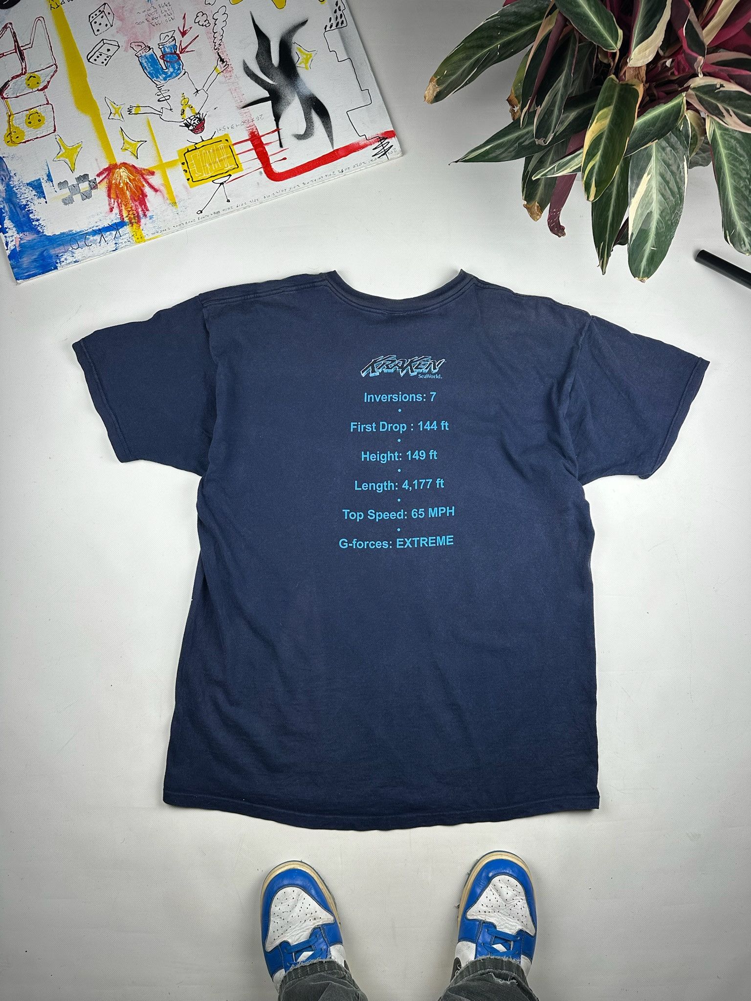 Expert Horror Vintage Kraken t-shirt monster theme park roller coaster Size US XL / EU 56 / 4 - 9 Thumbnail
