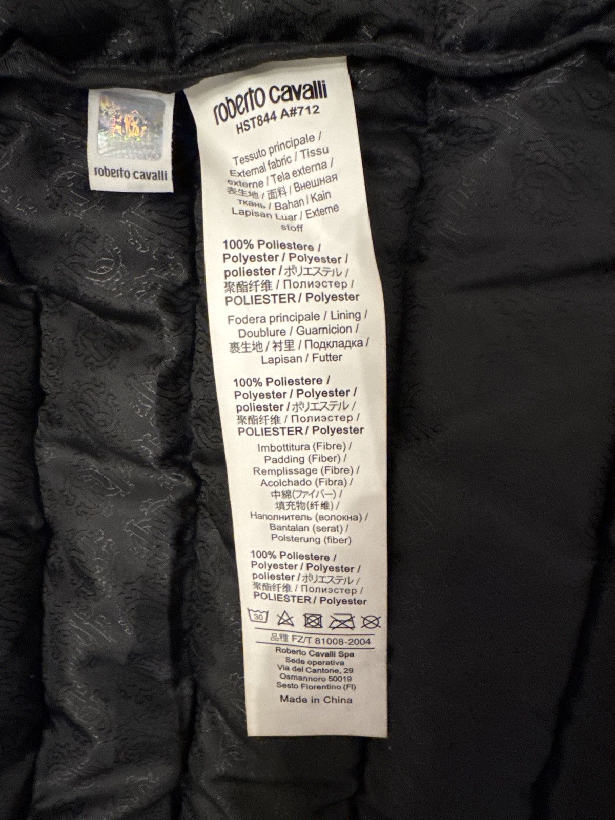 Roberto Cavalli Robert Cavalli Men's Hooded Blue Puffer Jacket Size US M / EU 48-50 / 2 - 6 Thumbnail