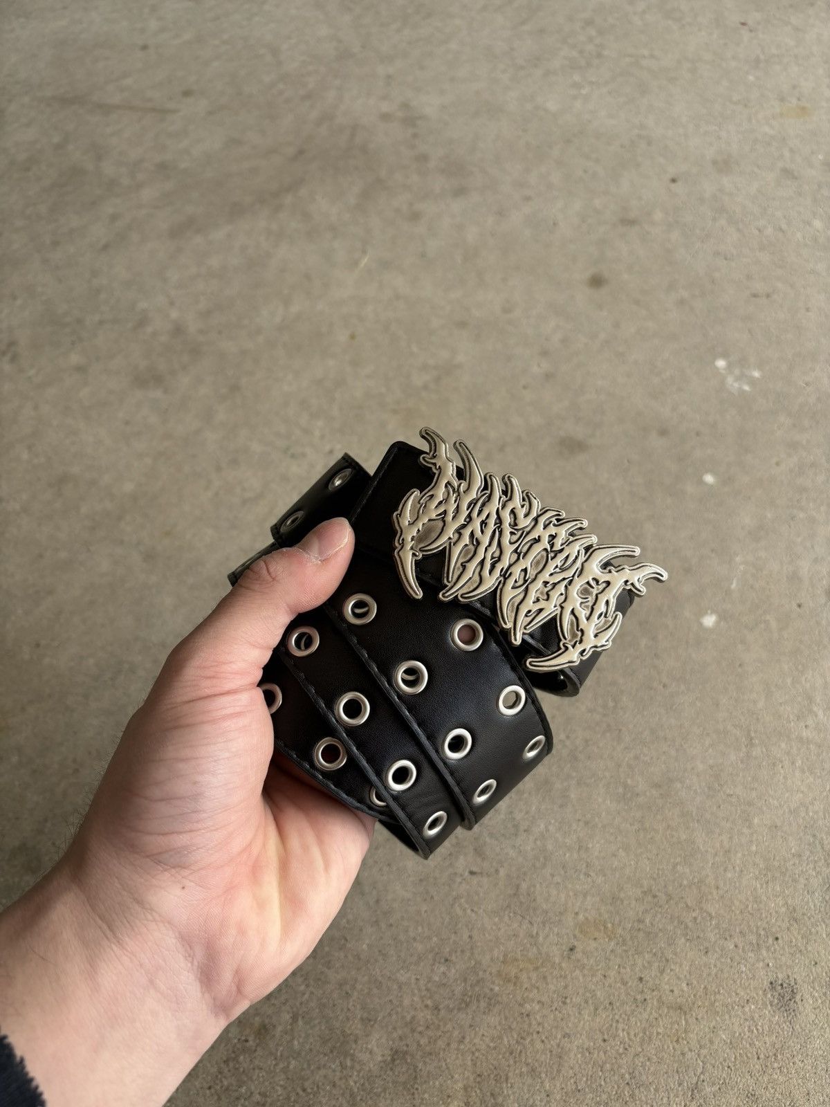 Other Grunge Punk Heavy Metal Logo Studded Belt Size ONE SIZE - 3 Thumbnail