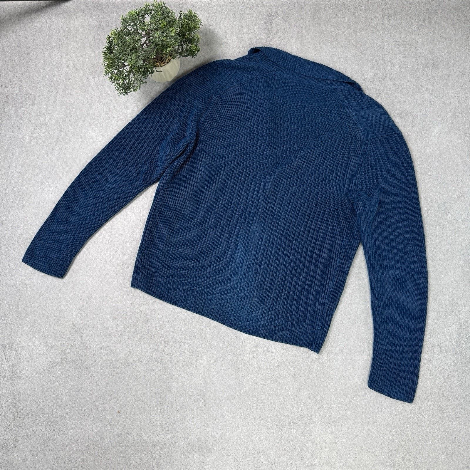 Zanone Zanone Men Cardigan Made In Italy Linen/Cotton Blue Size 48 Size US M / EU 48-50 / 2 - 14 Thumbnail