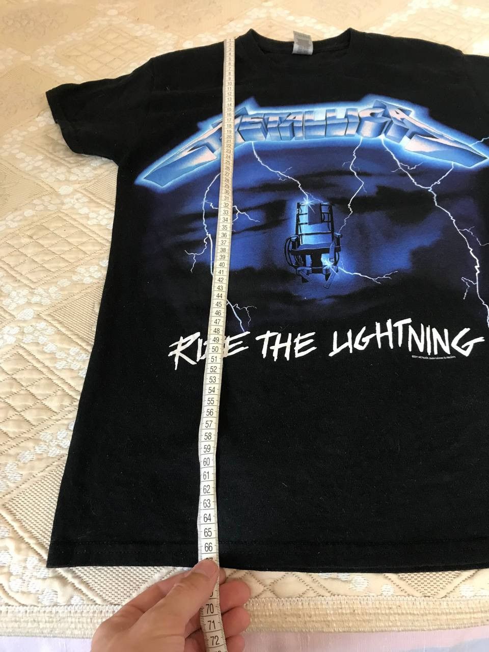 Metallica 🔥 Metallica 2017 Ride The Lightning Album T Shirt Metal Band Size US S / EU 44-46 / 1 - 11 Thumbnail