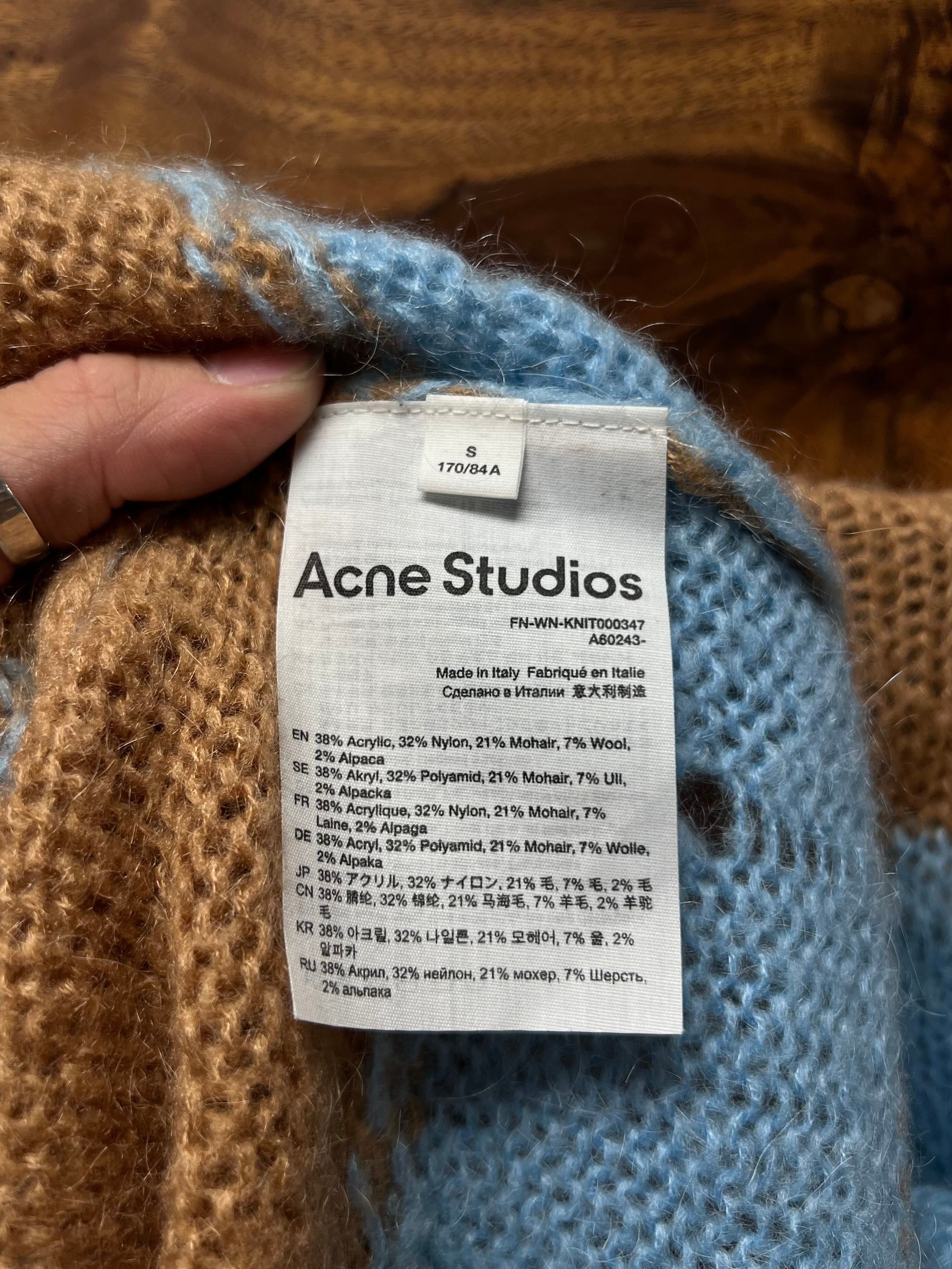 Acne Studios Acne Studios Alpaca/Mohair Striped Knit Sweater Size US S / EU 44-46 / 1 - 5 Thumbnail