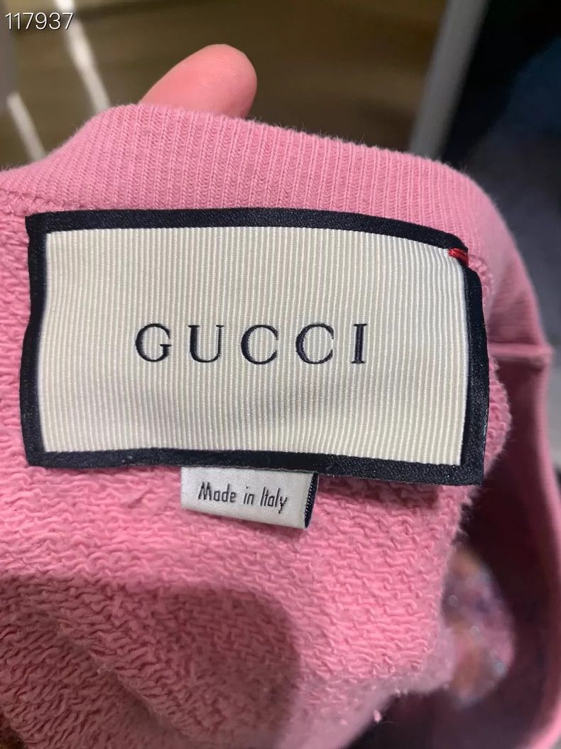 Gucci Gucci Diamond pink round-neck sweatshirt 2502-Nextarrow Size US XXS / EU 40 - 4 Thumbnail