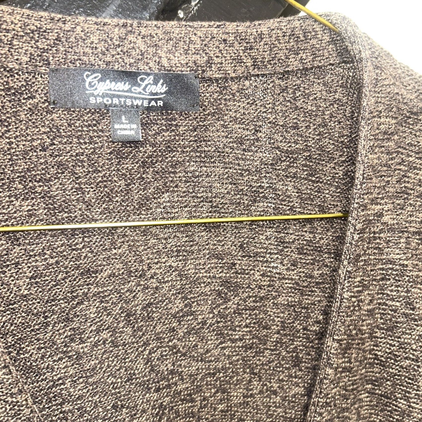 Vintage Cypress Links Mens Cardigan Sweater XL Beige V-Neck Button Front Golf Casual Business Travel Size US XL / EU 56 / 4 - 4 Thumbnail