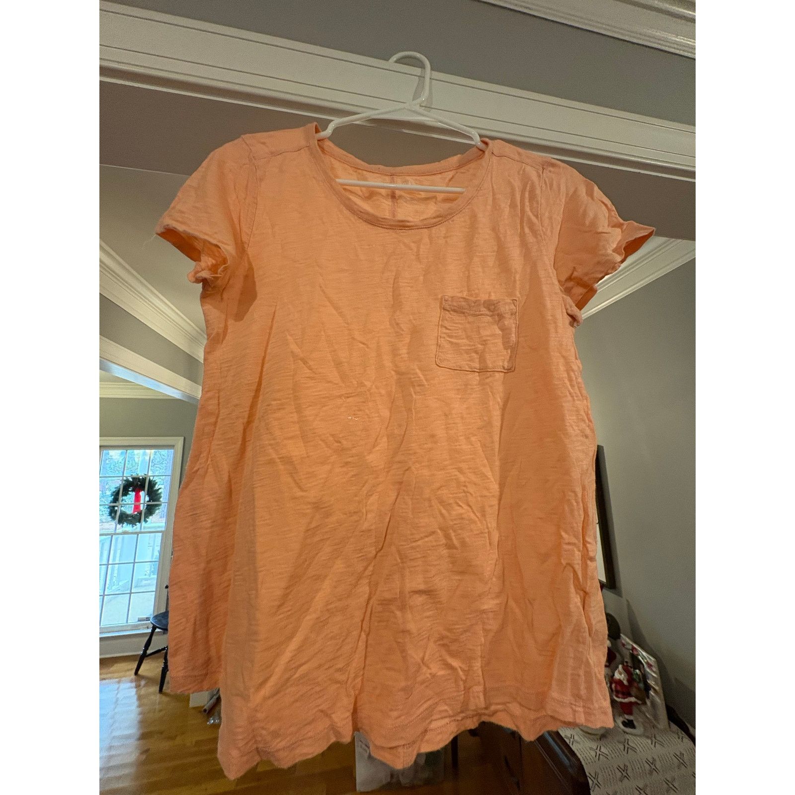Gap GAP Women’s Peach Short Sleeve Pocket T-Shirt Casual Small Size S / US 4 / IT 40 - 4 Thumbnail