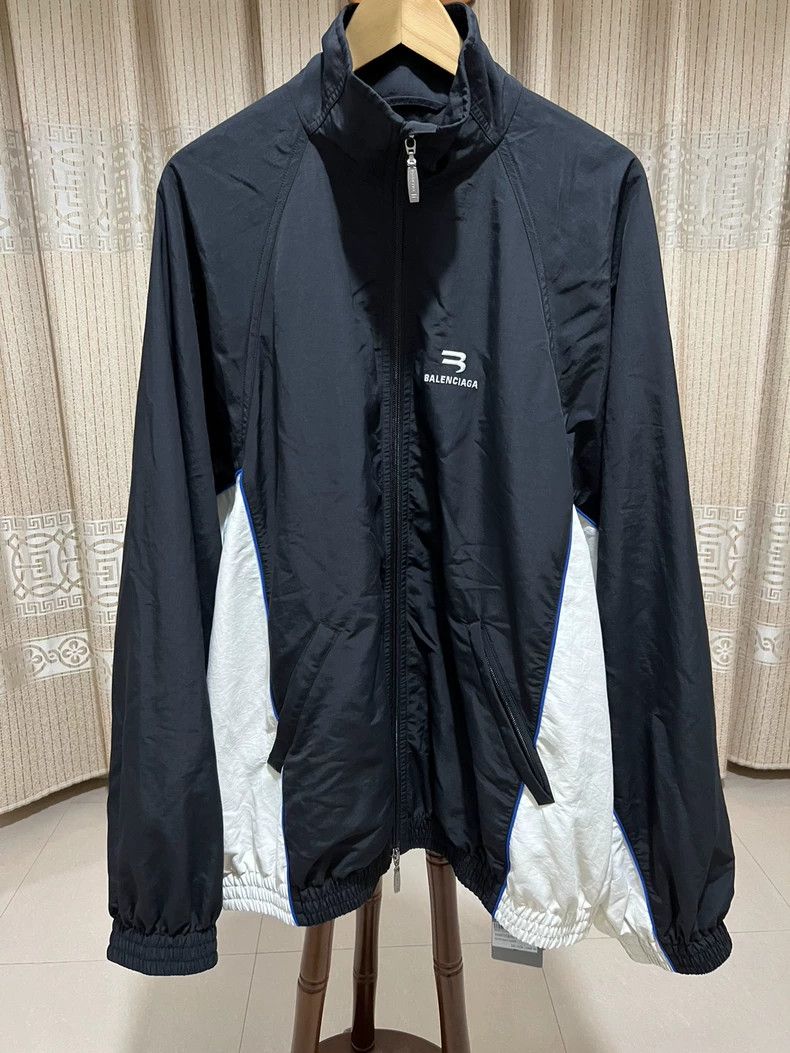 Balenciaga Balenciaga Patchwork Retro Sports Jacket Size US XXS / EU 40 - 1 Thumbnail