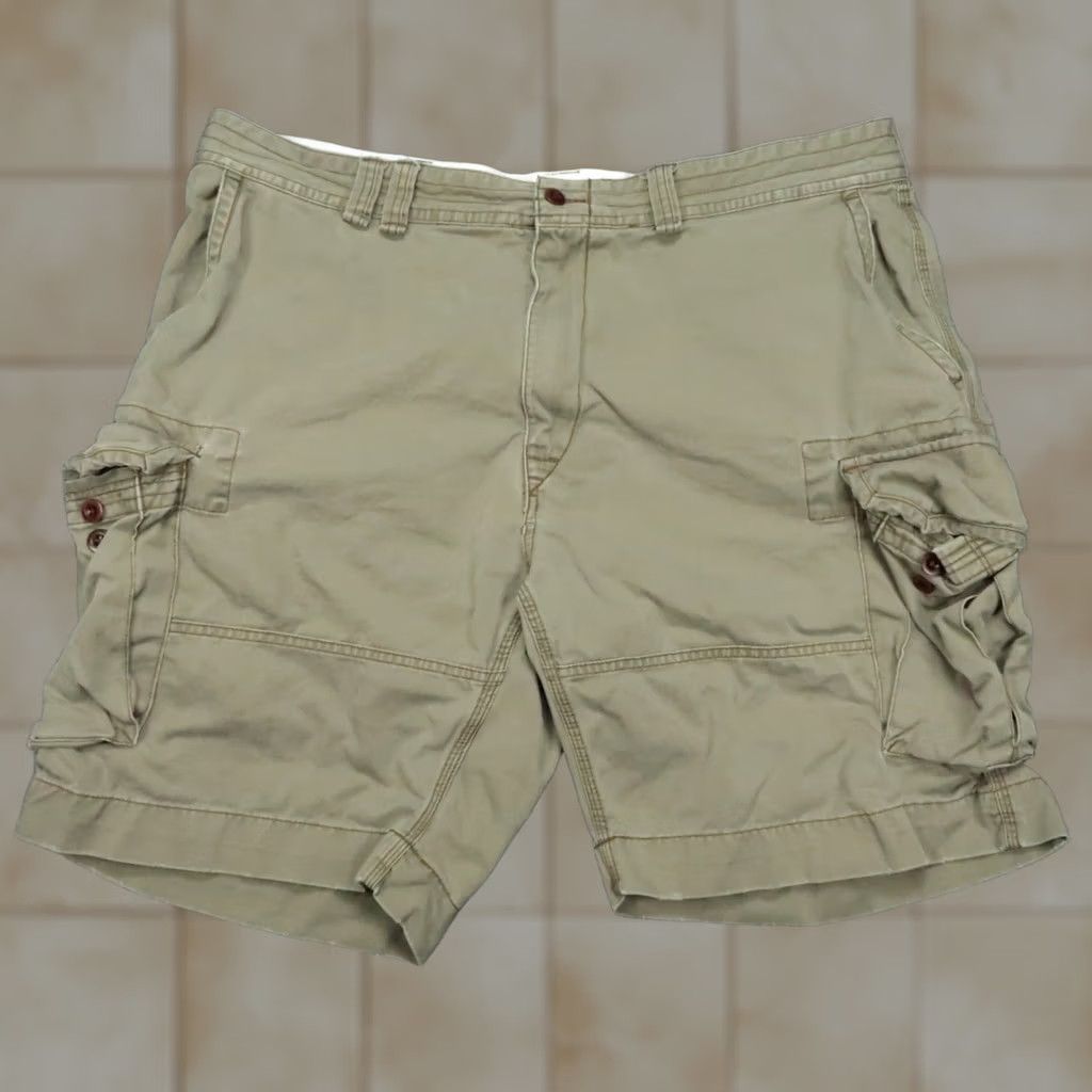 Polo Ralph Lauren VINTAGE Polo Ralph Lauren Shorts Men 42 Green Cargo Classic Fit Military Heavyweight VTG Size US XL / EU 56 / 4 - 1 Thumbnail