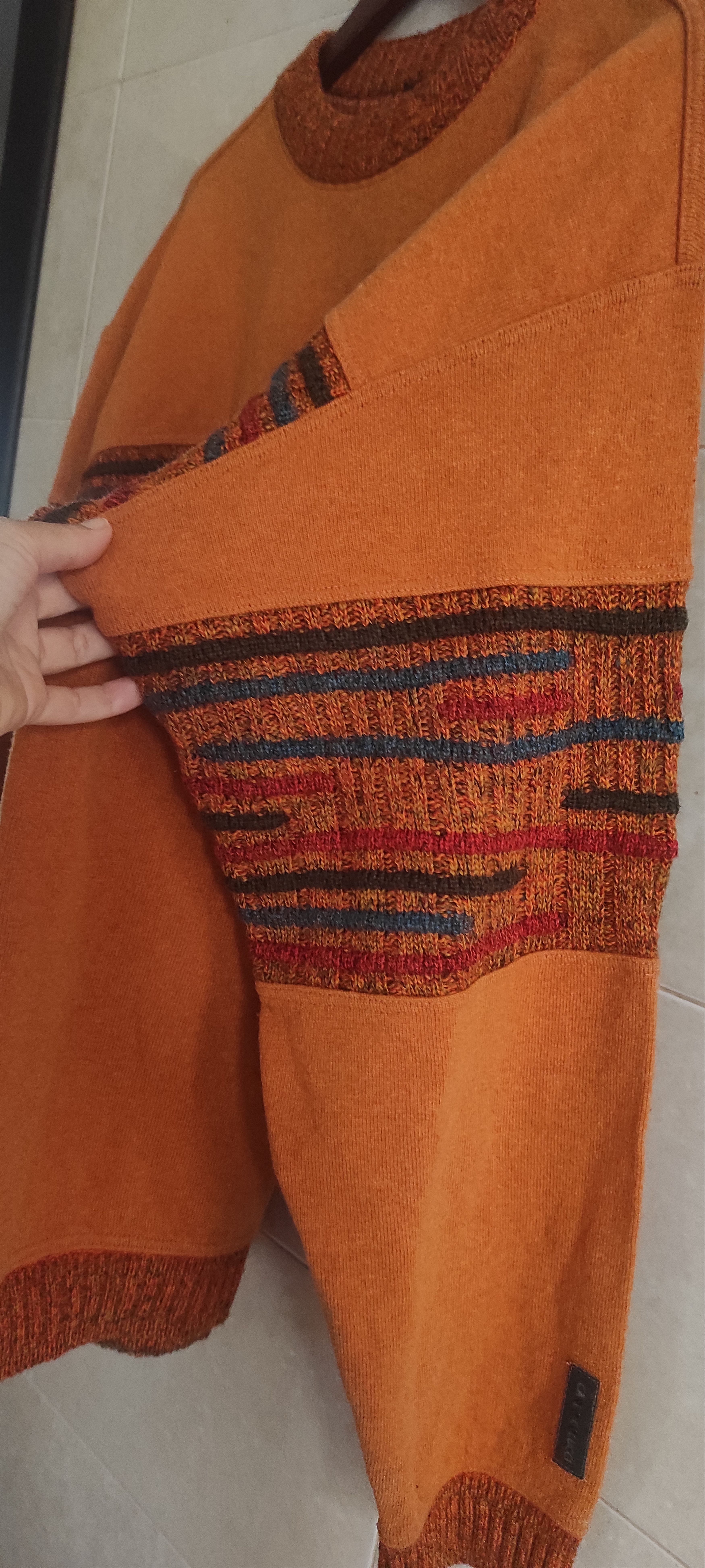 Carlo Colucci Carlo Colucci Sweater Multicolor Striped Knit Pullover 90s Size US XL / EU 56 / 4 - 13 Thumbnail