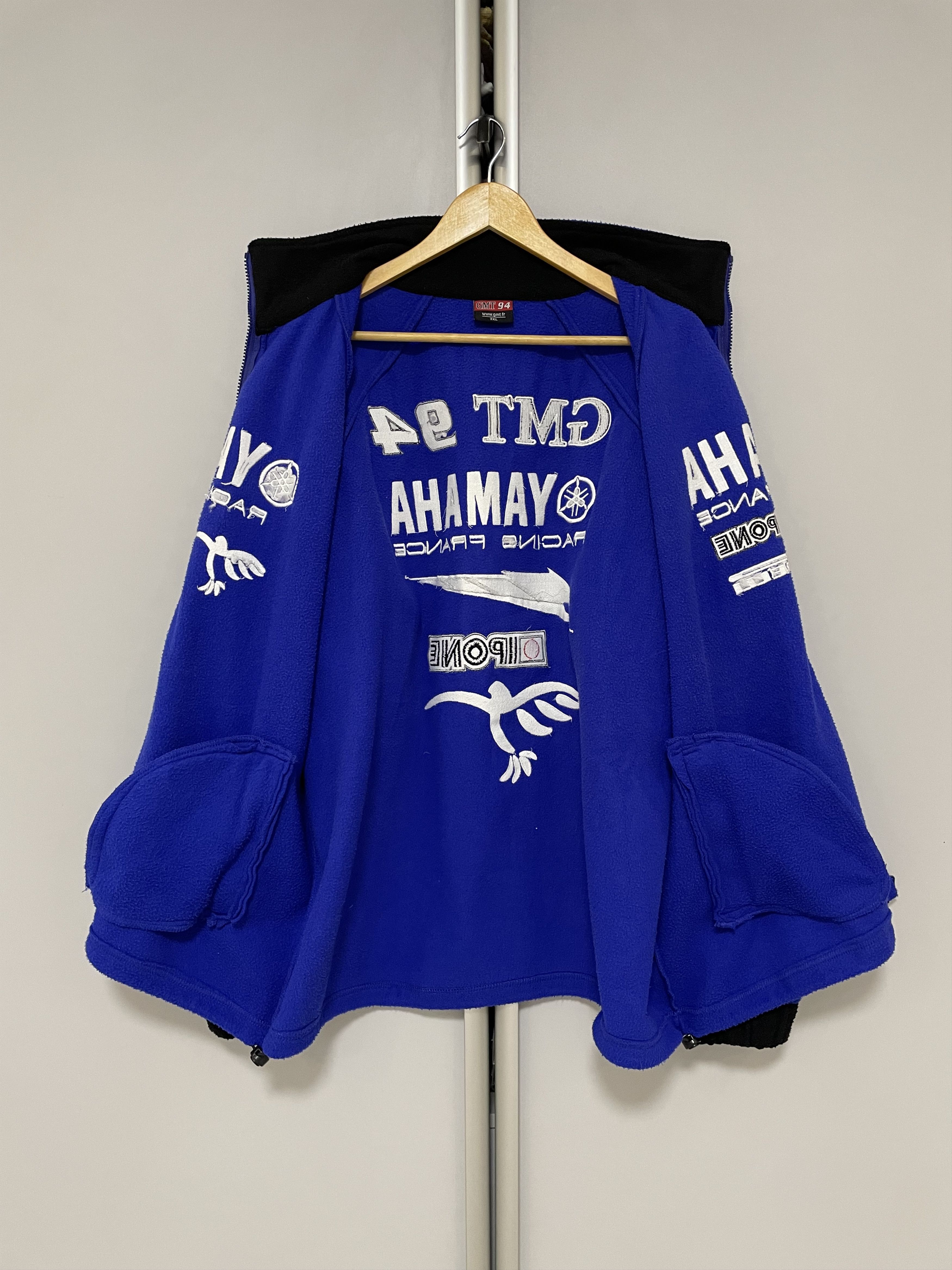 Yamaha YAMAHA GMT94 Vintage Fleece Jacket Rare Racing 90s Streetwea Size US XL / EU 56 / 4 - 4 Thumbnail
