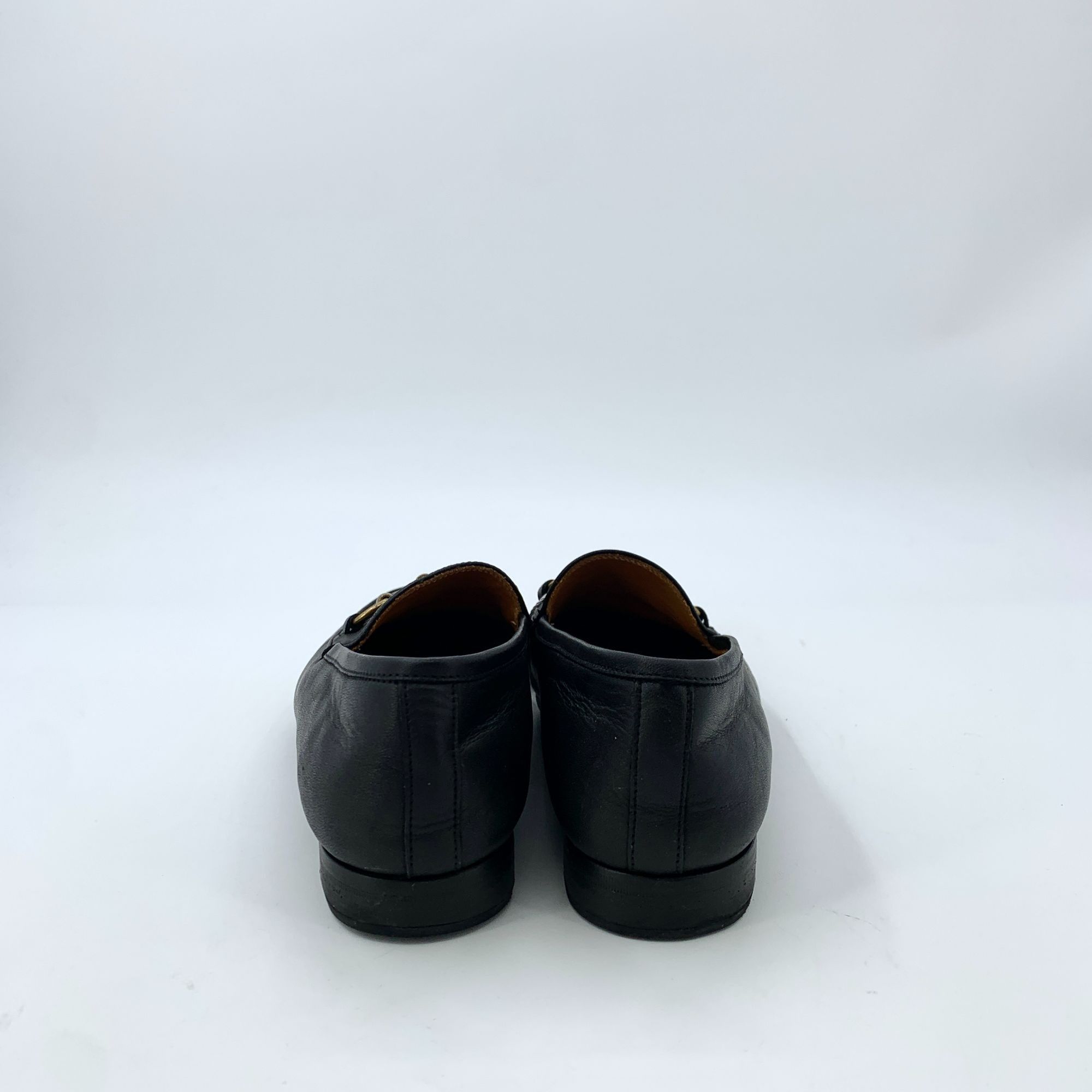 Gucci Gucci Black Round Toe Horsebit Loafers (Size 34) Size US 4 / IT 34 - 7 Thumbnail