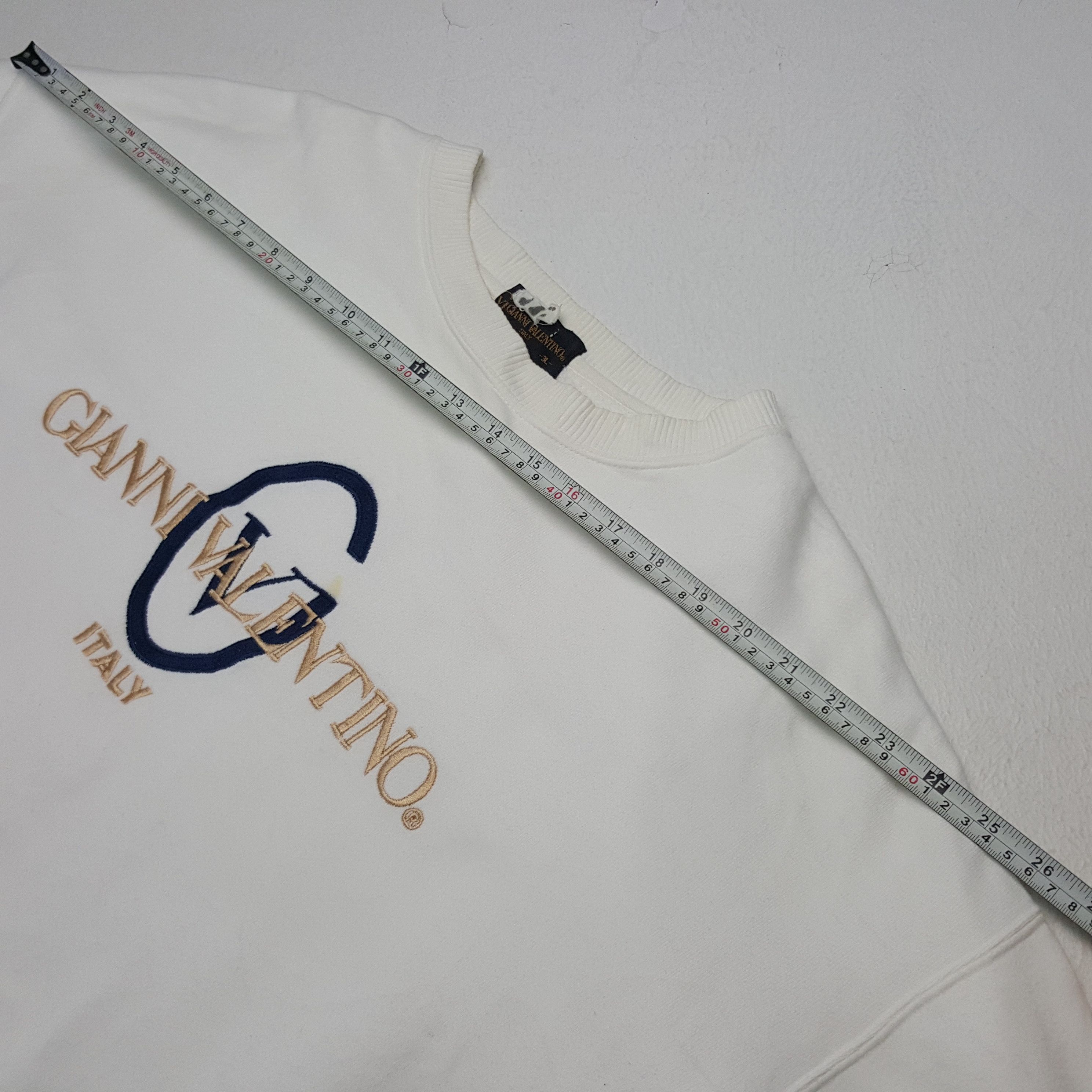 Gianni Valentino × Valentino × Vintage Vintage Gianni Valentino Embroidery Sweatshirt Size US XXL / EU 58 / 5 - 7 Thumbnail