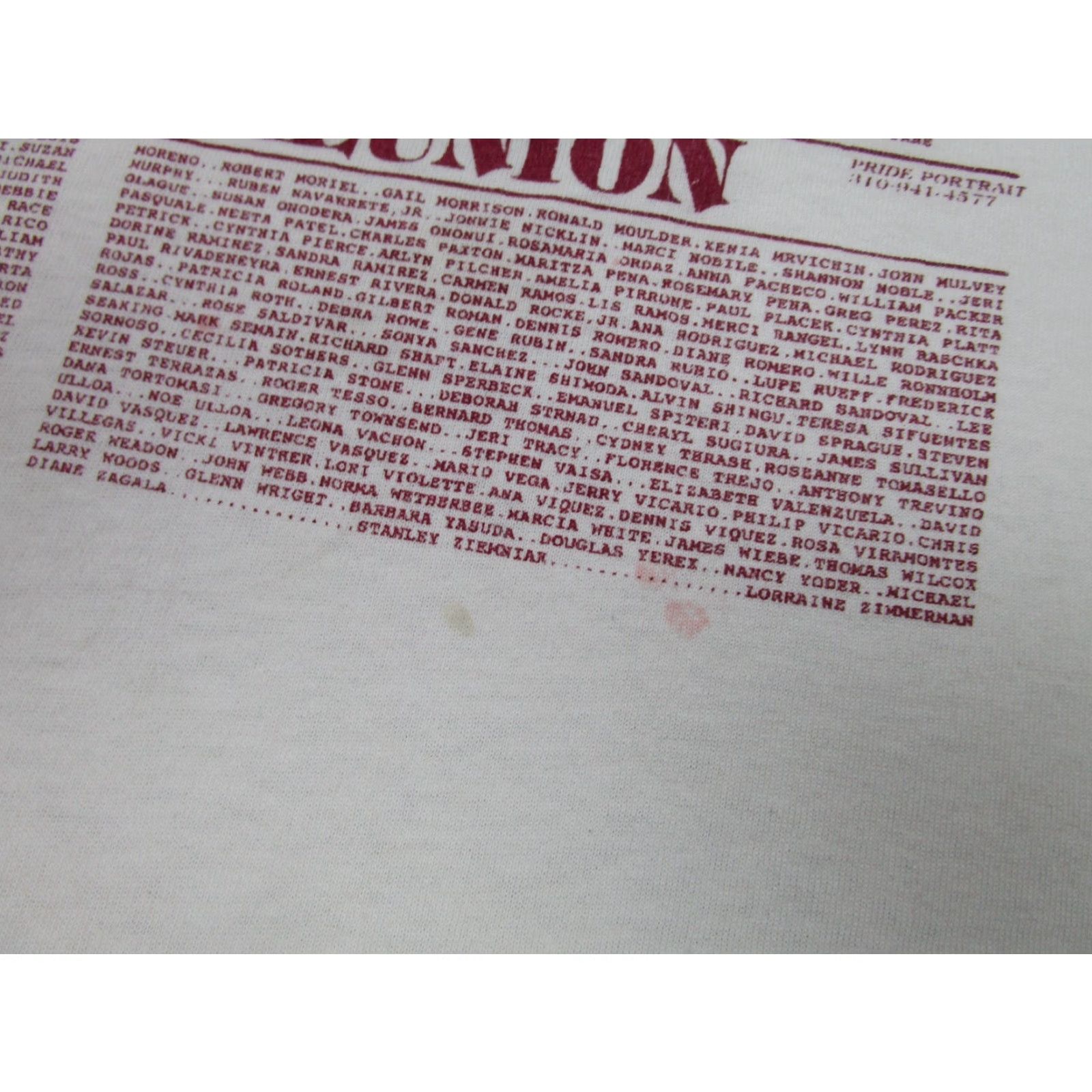 Hanes VINTAGE Hanes T-Shirt Shirt Mens L White Graphic Print 70s 80s 90s Baseball-Crew Neck 1973 Mock Hole Left Shoulder Size US L / EU 52-54 / 3 - 4 Thumbnail