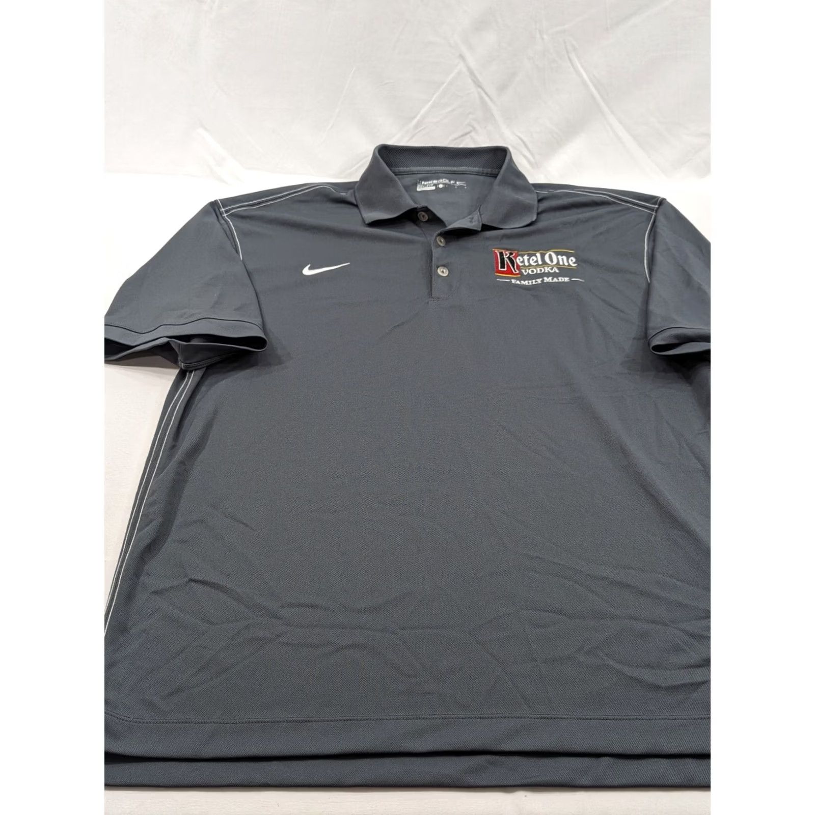 Nike Nike Dri-Fit Golf Polo Shirt Mens L Gray Short Sleeve Collared Button Front Size US L / EU 52-54 / 3 - 3 Thumbnail