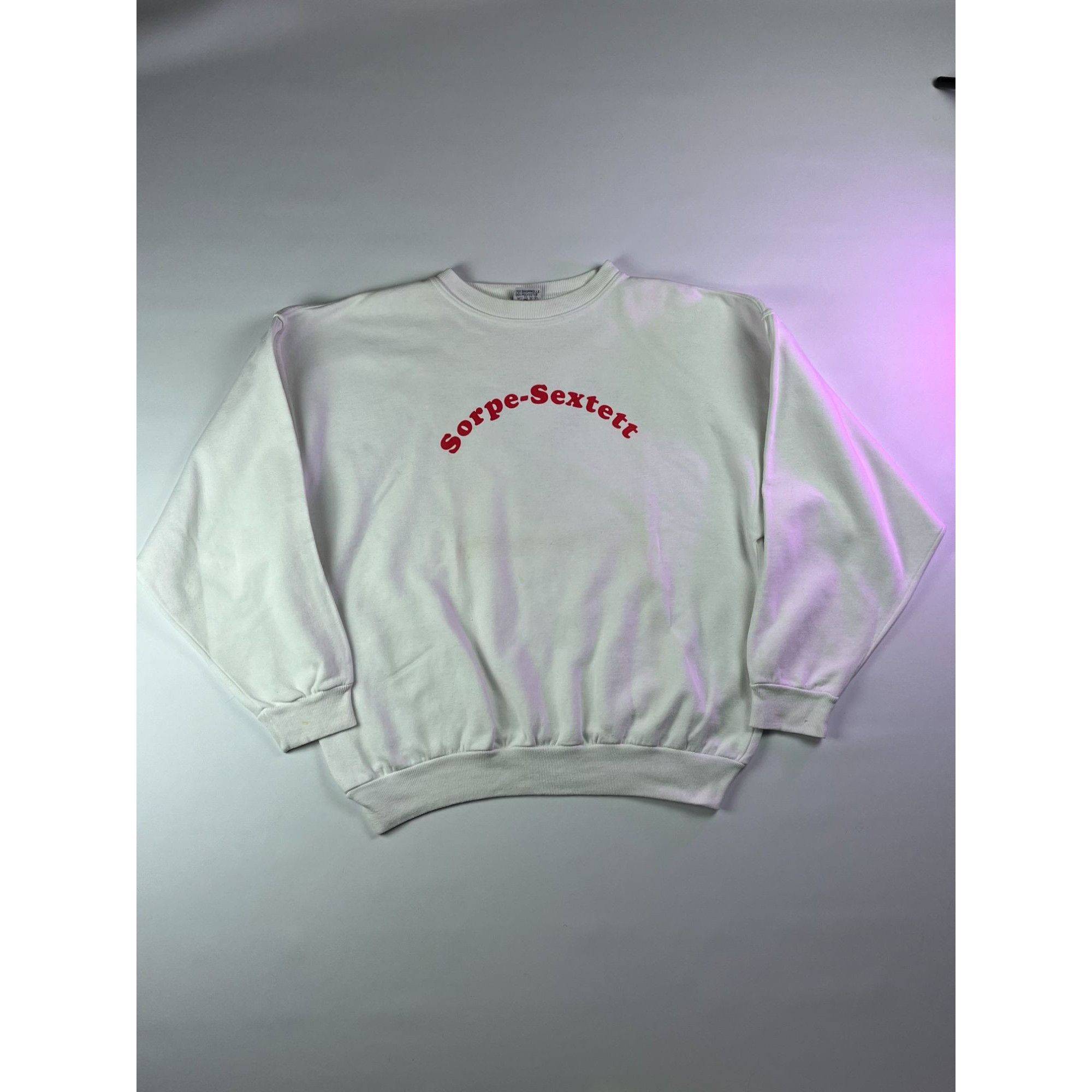 Vintage Oversized Vintahe White Playboy Sweatshirt Size US XXL / EU 58 / 5 - 4 Thumbnail