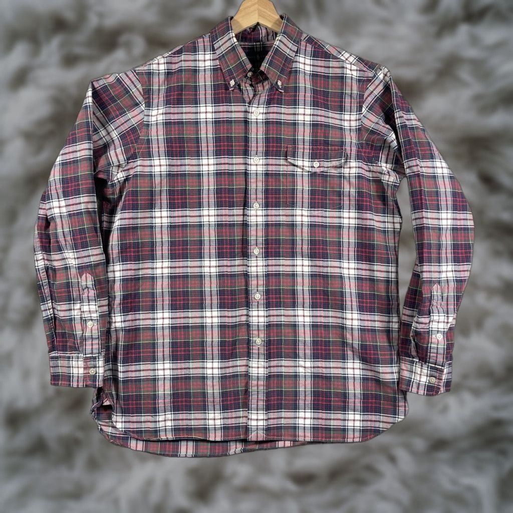 Polo Ralph Lauren Polo Ralph Lauren Shirt Mens Large Plaid Red Button-Up Long Sleeve Pocket Preppy Size US L / EU 52-54 / 3 - 1 Thumbnail