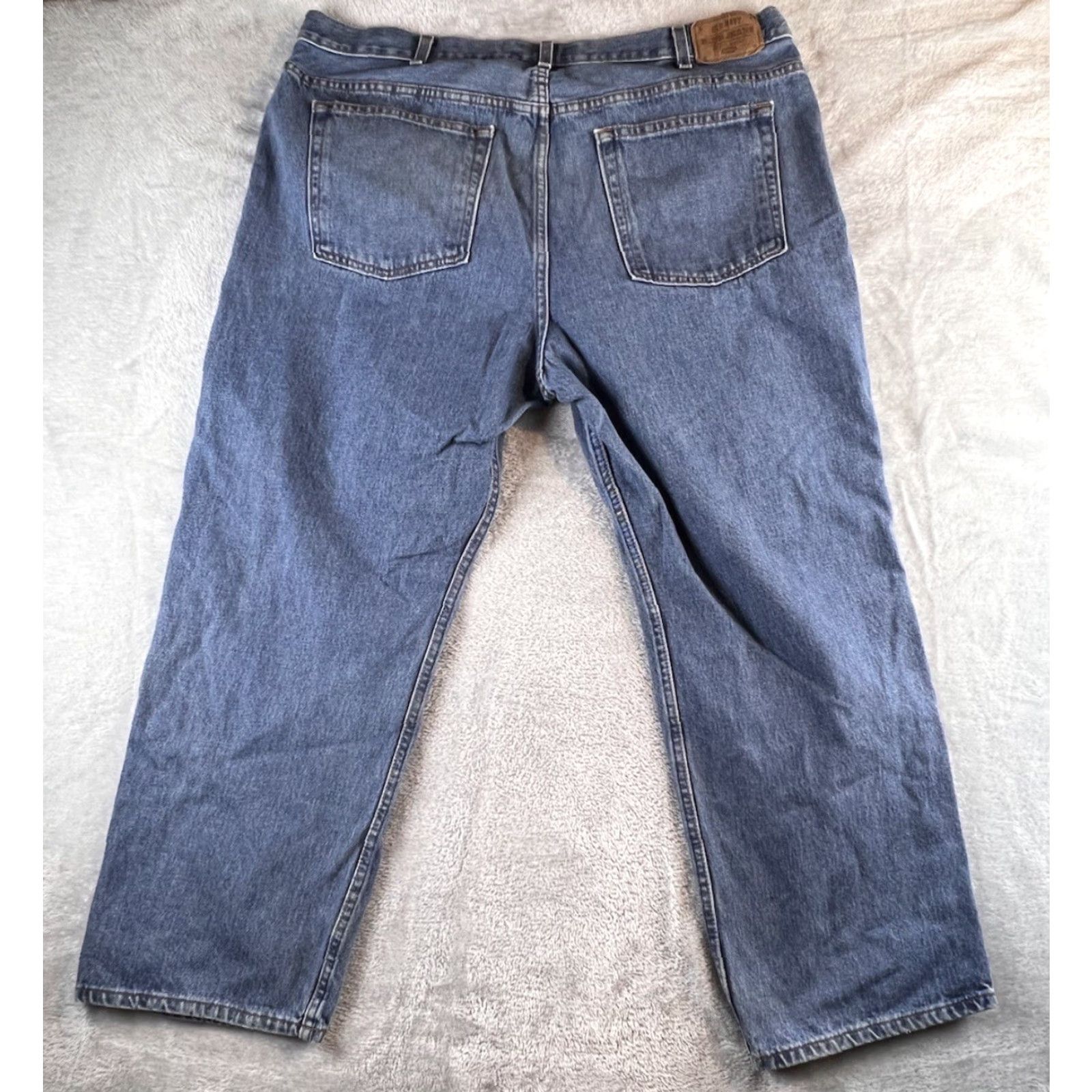 Old Navy VINTAGE Old Navy Jeans Mens 42 x 30 Regular Baggy Relaxed Loose Straight Blue Denim 90s Y2K Mens Size US 42 / EU 58 - 2 Thumbnail