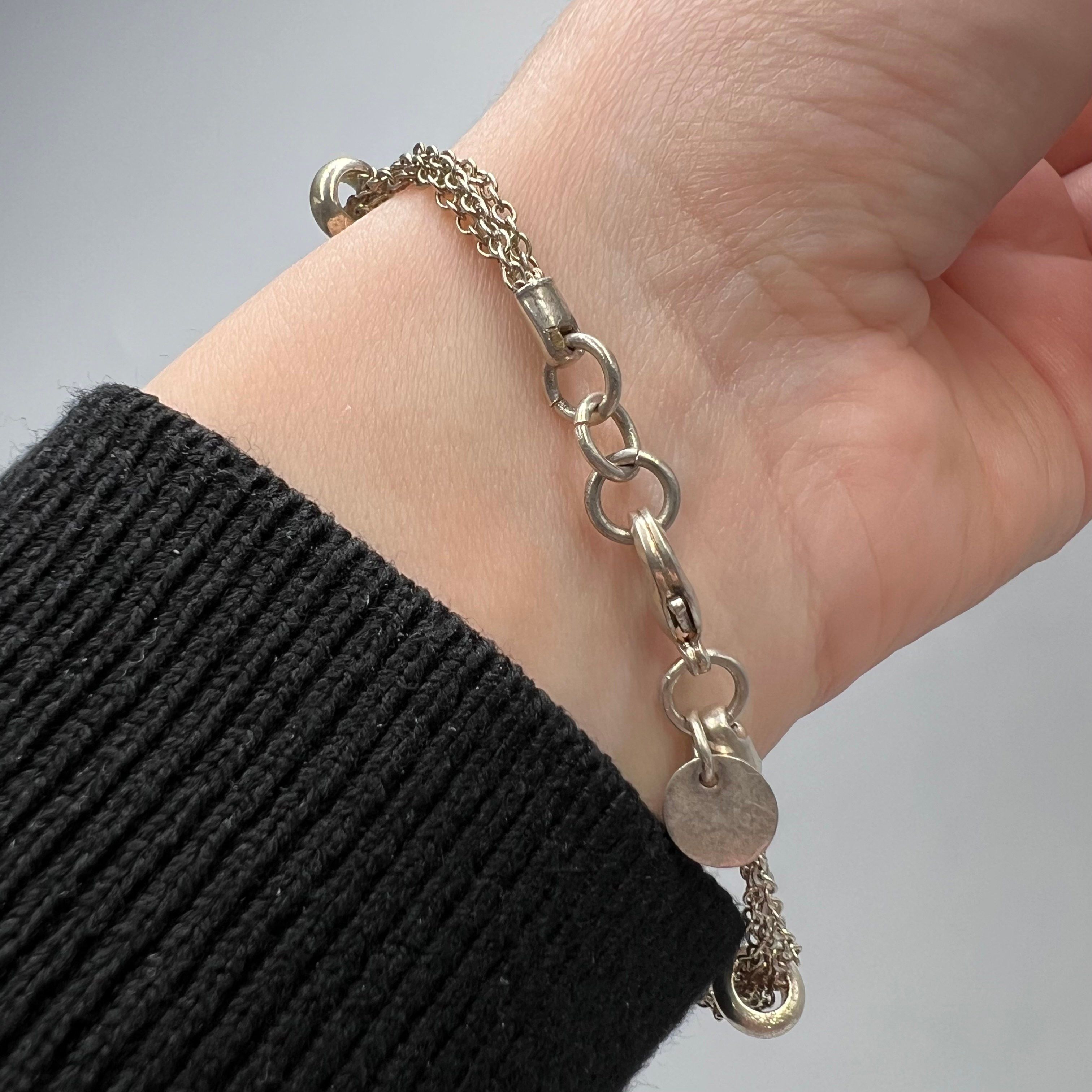 Vintage Vintage 925 Sterlig Silver Multi Chain Bracelet marked 6.4gr Size ONE SIZE - 4 Thumbnail