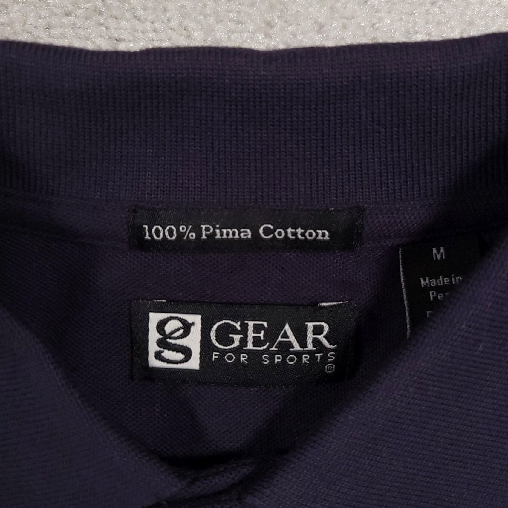 Vintage Gear For Sports Polo Shirt Mens M Navy Blue Nestlé Logo Pima Cotton Peru Size US M / EU 48-50 / 2 - 5 Thumbnail