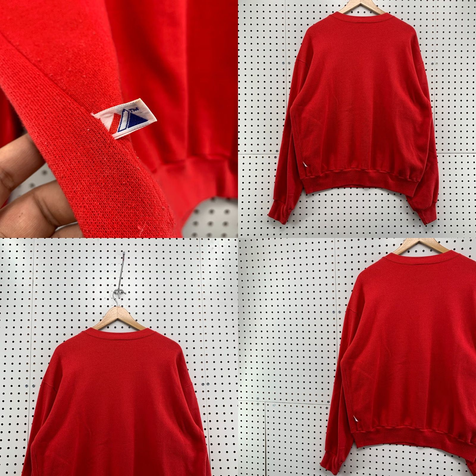 Vintage VINTAGE Majestic Marines Crewneck Sweatshirt Red Adult Large Pullover 25x28 Men Size US L / EU 52-54 / 3 - 10 Thumbnail
