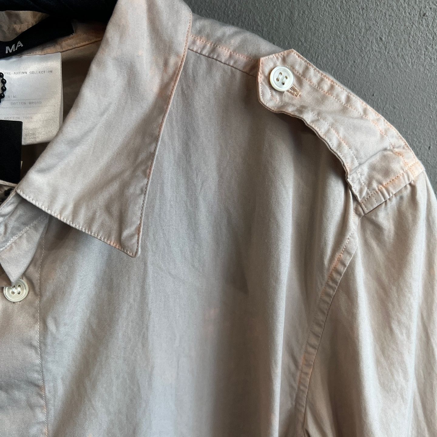 Julius MA JULIUS Stain-Processed Slim Shirt Size US M / EU 48-50 / 2 - 4 Thumbnail