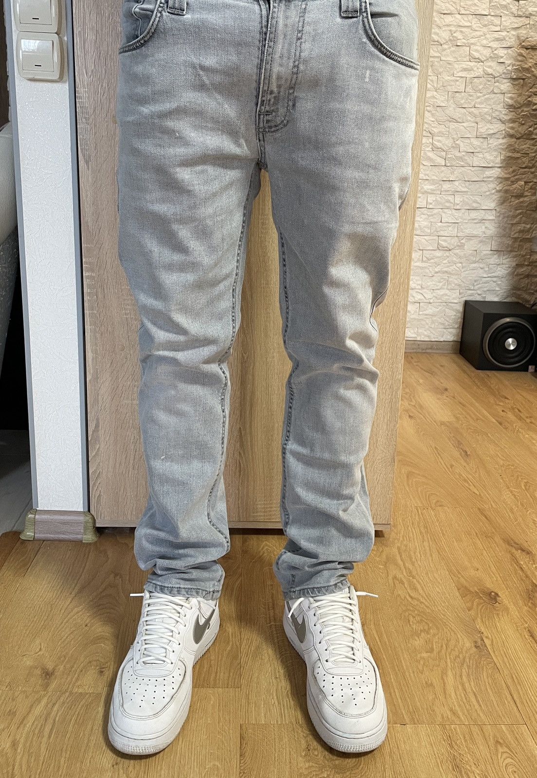 Nudie Jeans Nudie Jeans Thin Finn Grey Denim 34/30 Size US 34 / EU 50 - 12 Thumbnail