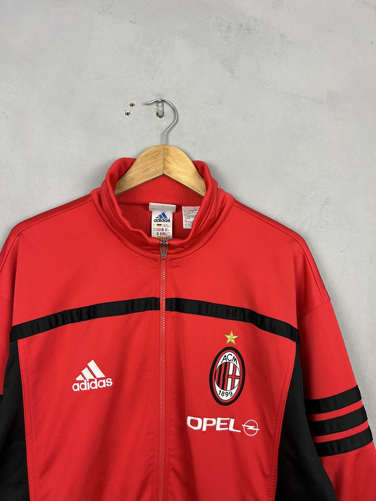 Adidas AC MILAN Adidas 2000 - 2002 vintage JACKET Size US L / EU 52-54 / 3 - 5 Thumbnail