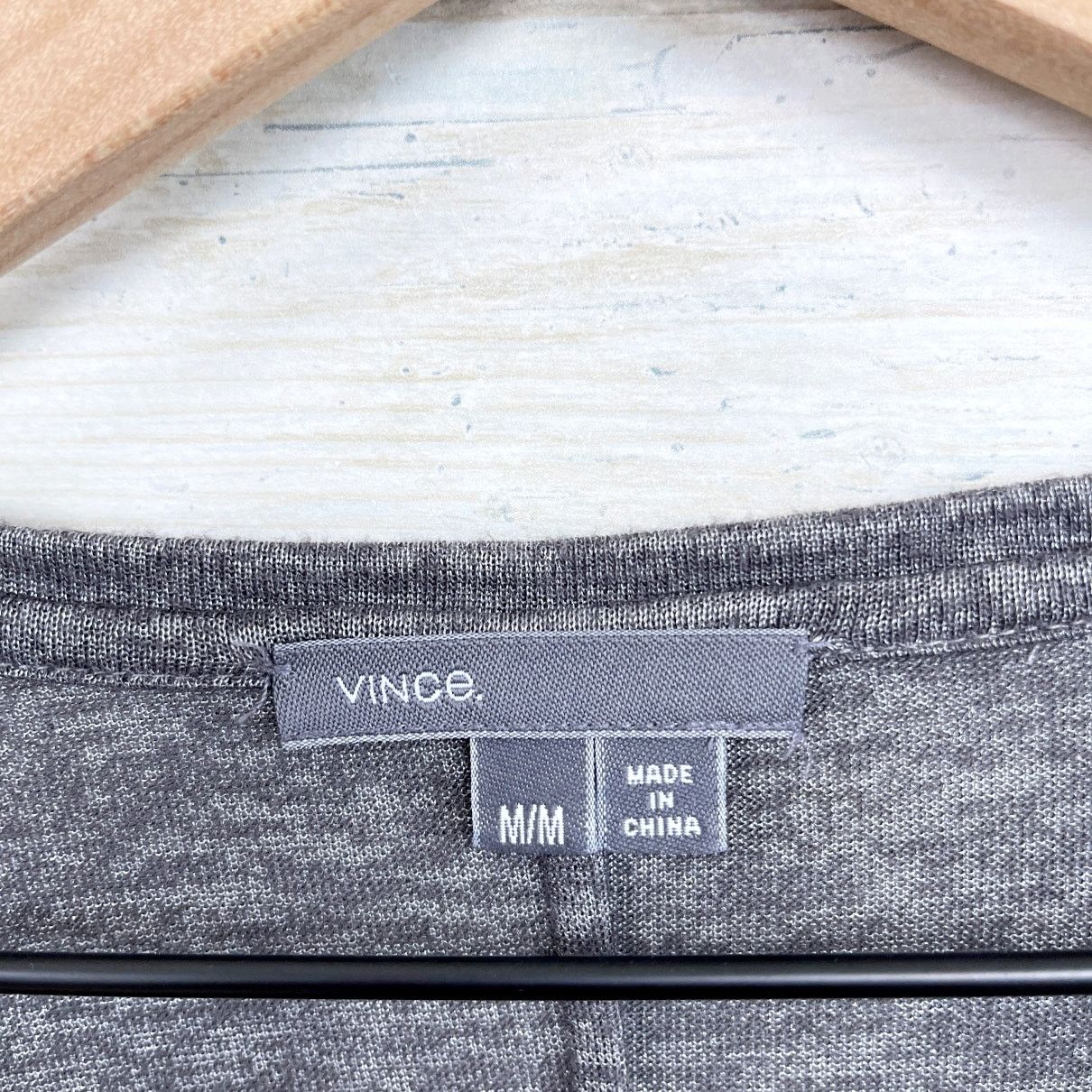 Vince Vince Metallic Stretchy Relaxed Tee Gray Long Womens M Size M / US 6-8 / IT 42-44 - 5 Thumbnail
